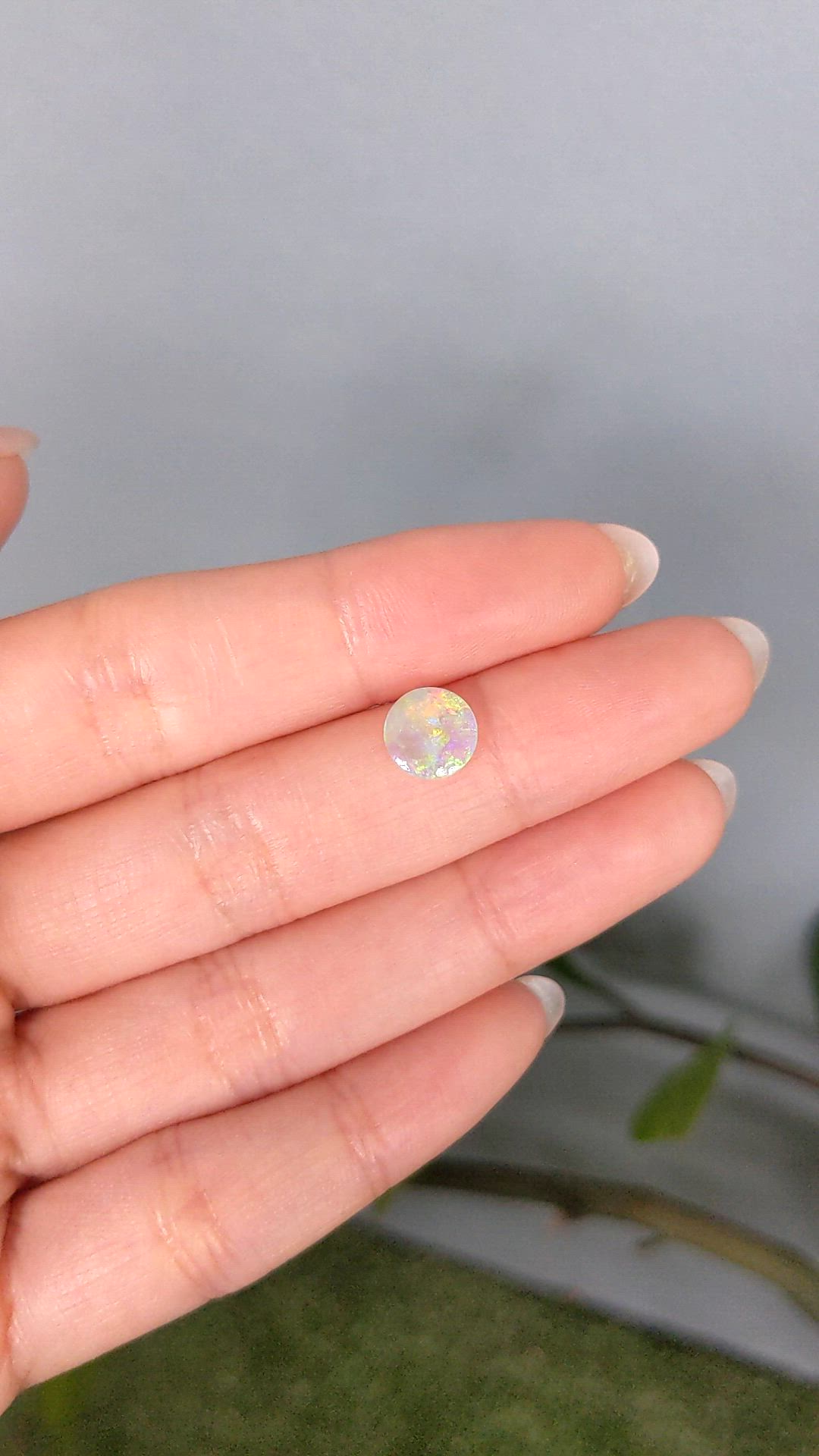 0.71 Ct. Multi Color Cabochon Crystal Opal (Jelly Opal) from Australia Size Video