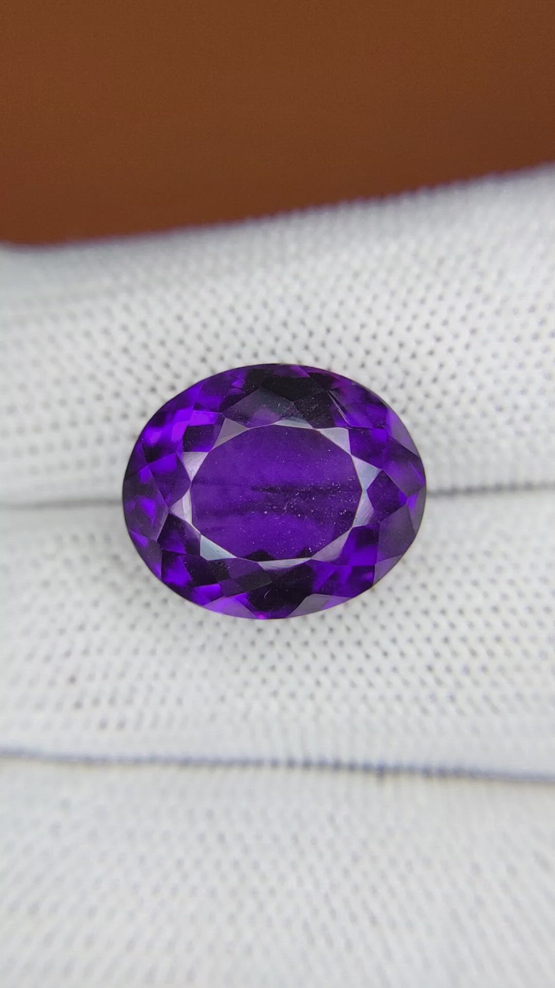 13.21 Ct. Purple Amethyst from Brazil Size Video