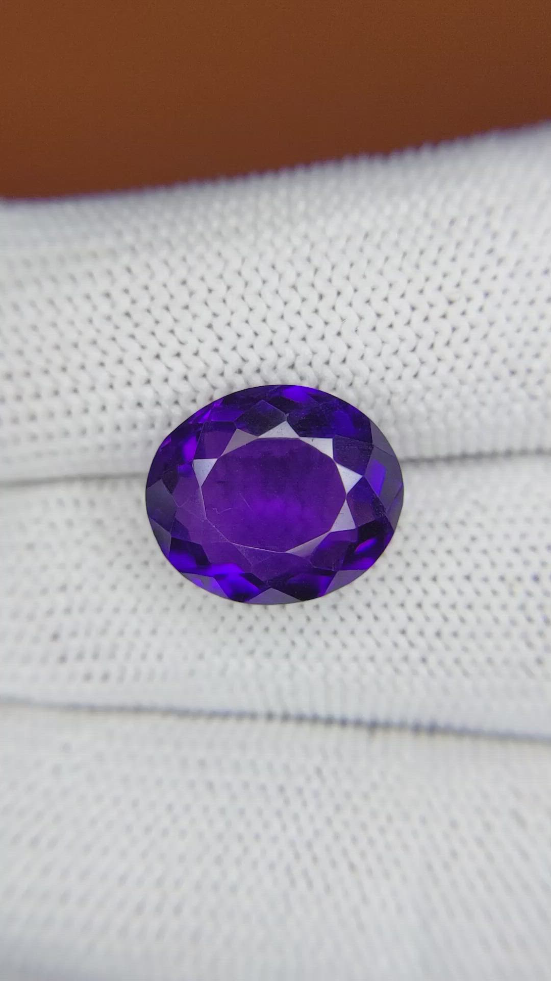 7.70 Ct. Purple Amethyst from Brazil Size Video
