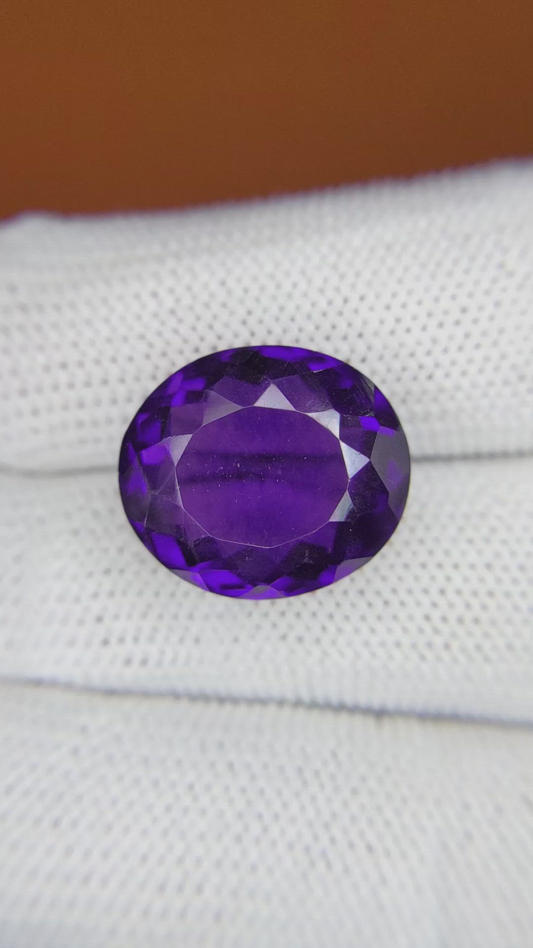 14.22 Ct. Purple Amethyst from Brazil Size Video