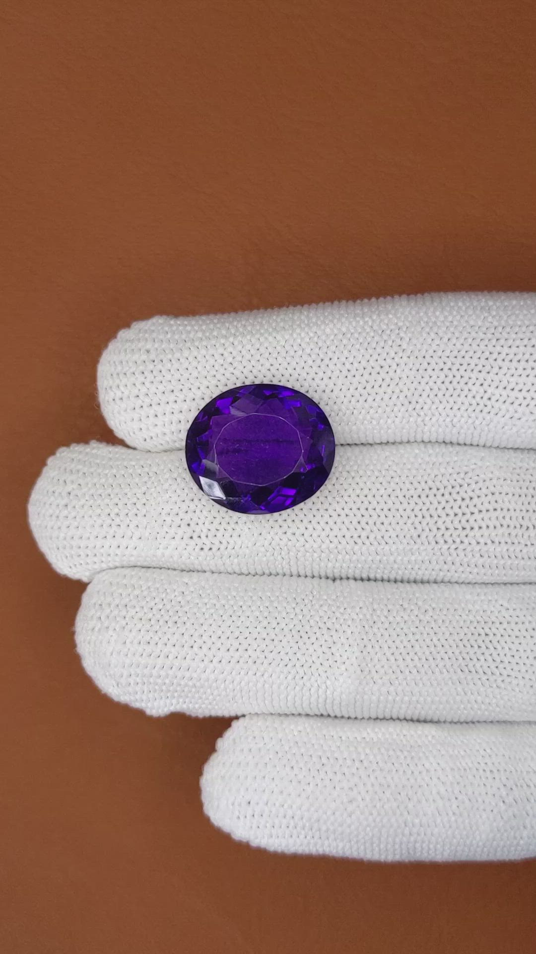 14.22 Ct. Purple Amethyst from Brazil Size Video