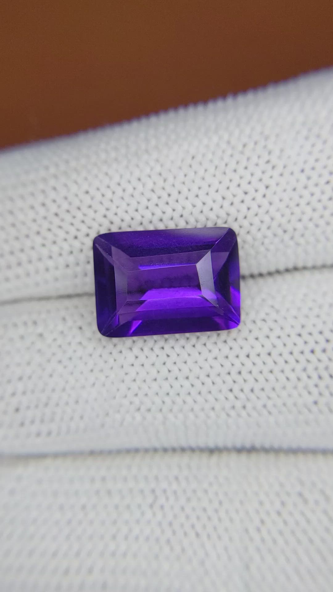 6.06 Ct. Purple Amethyst from Brazil Size Video