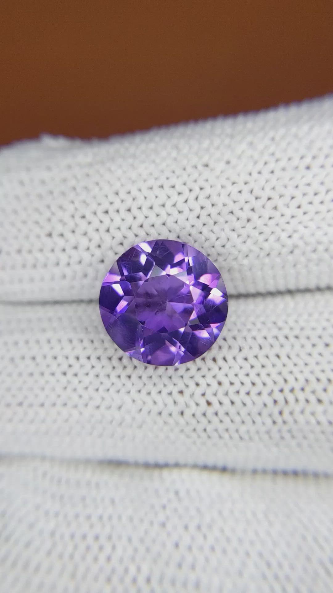 4.45 Ct. Purple Amethyst from Brazil Size Video