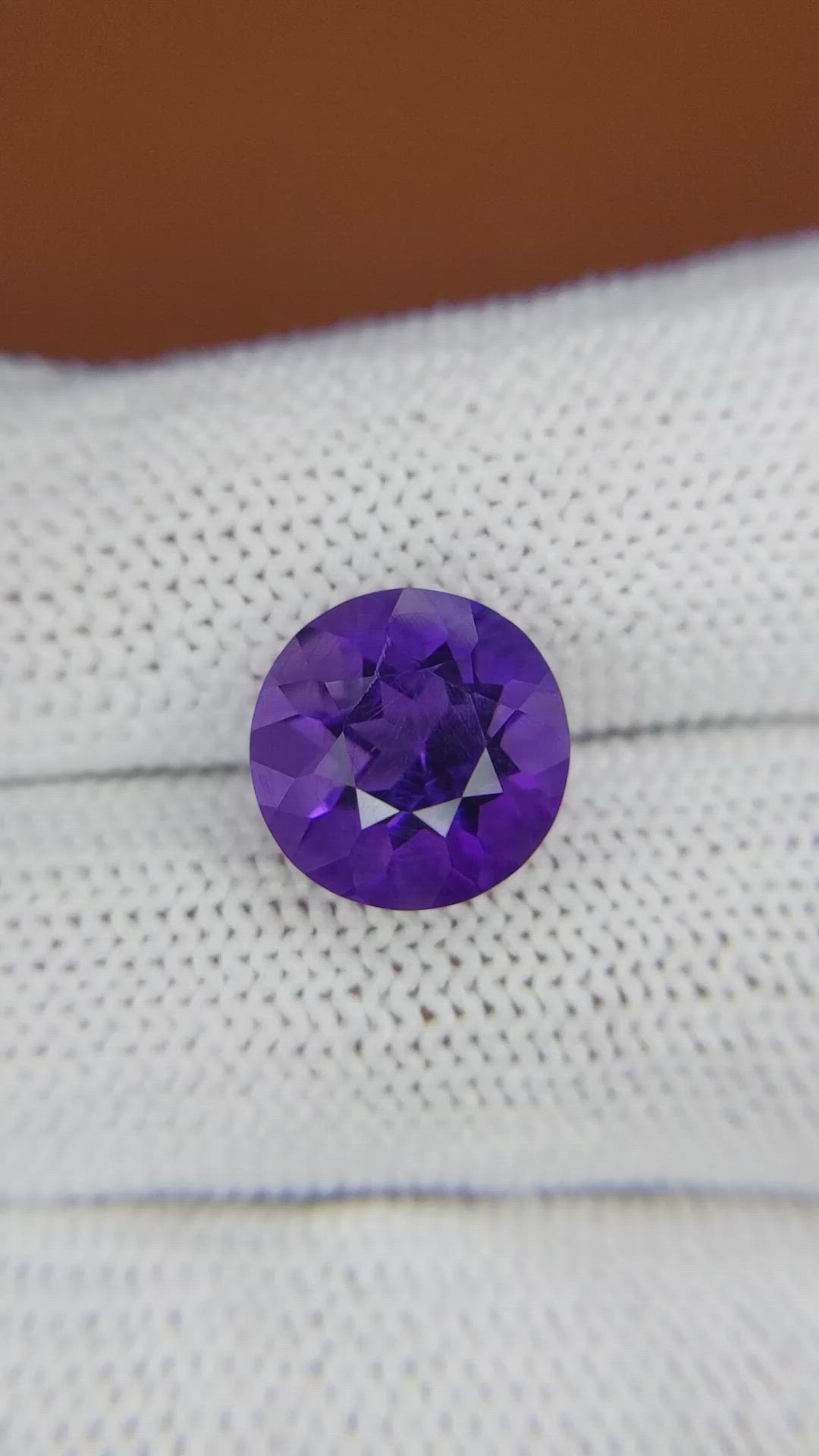 4.49 Ct. Purple Amethyst from Brazil Size Video