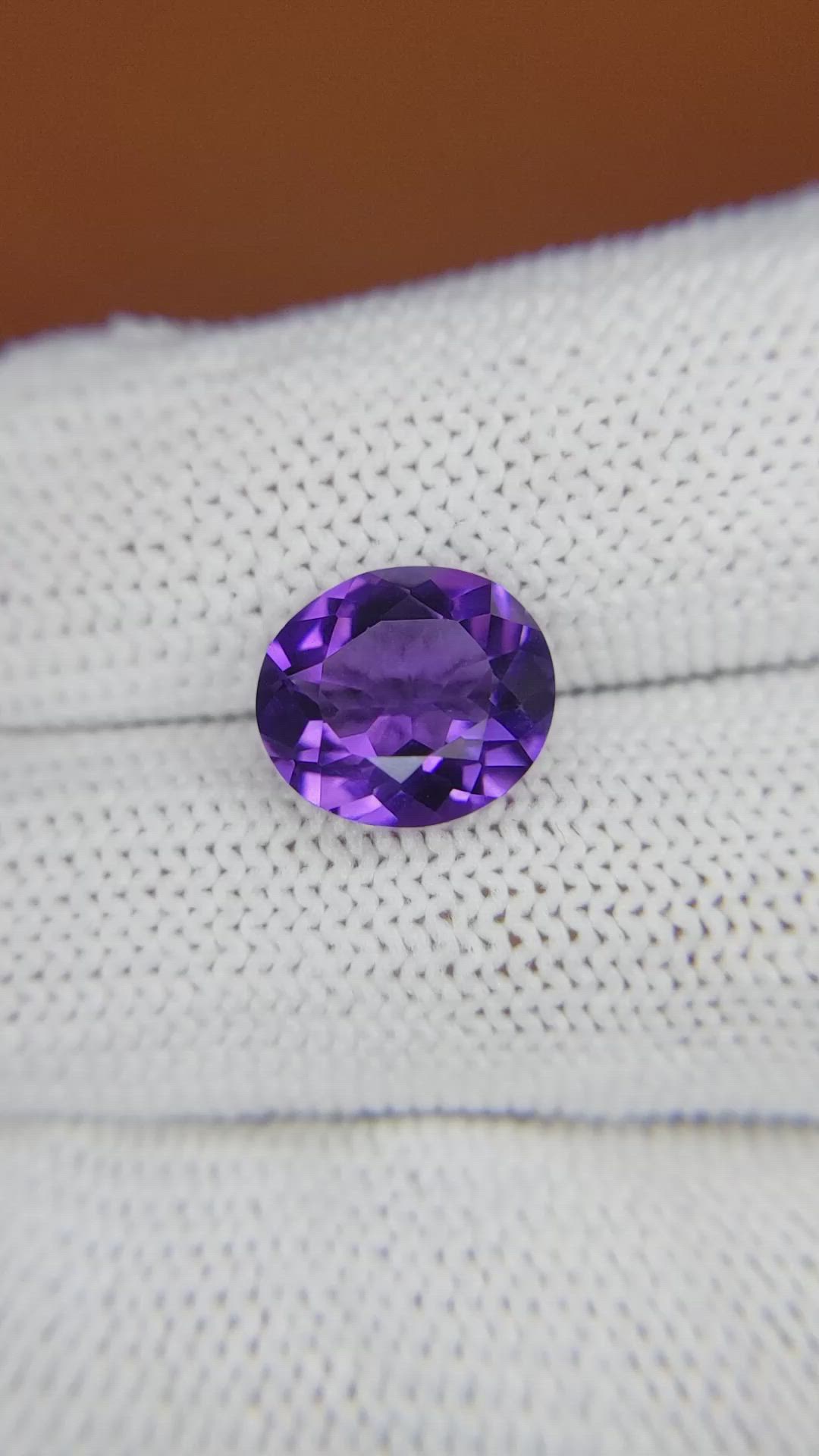3.57 Ct. Purple Amethyst from Brazil Size Video