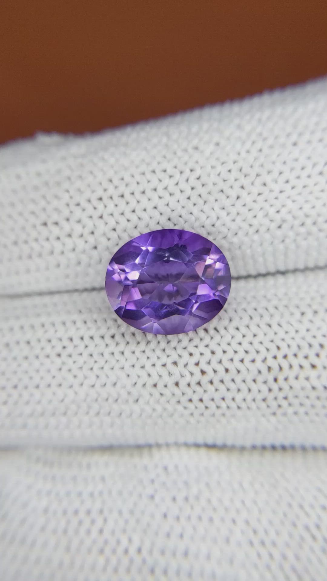 4.29 Ct. Purple Amethyst from Brazil Size Video