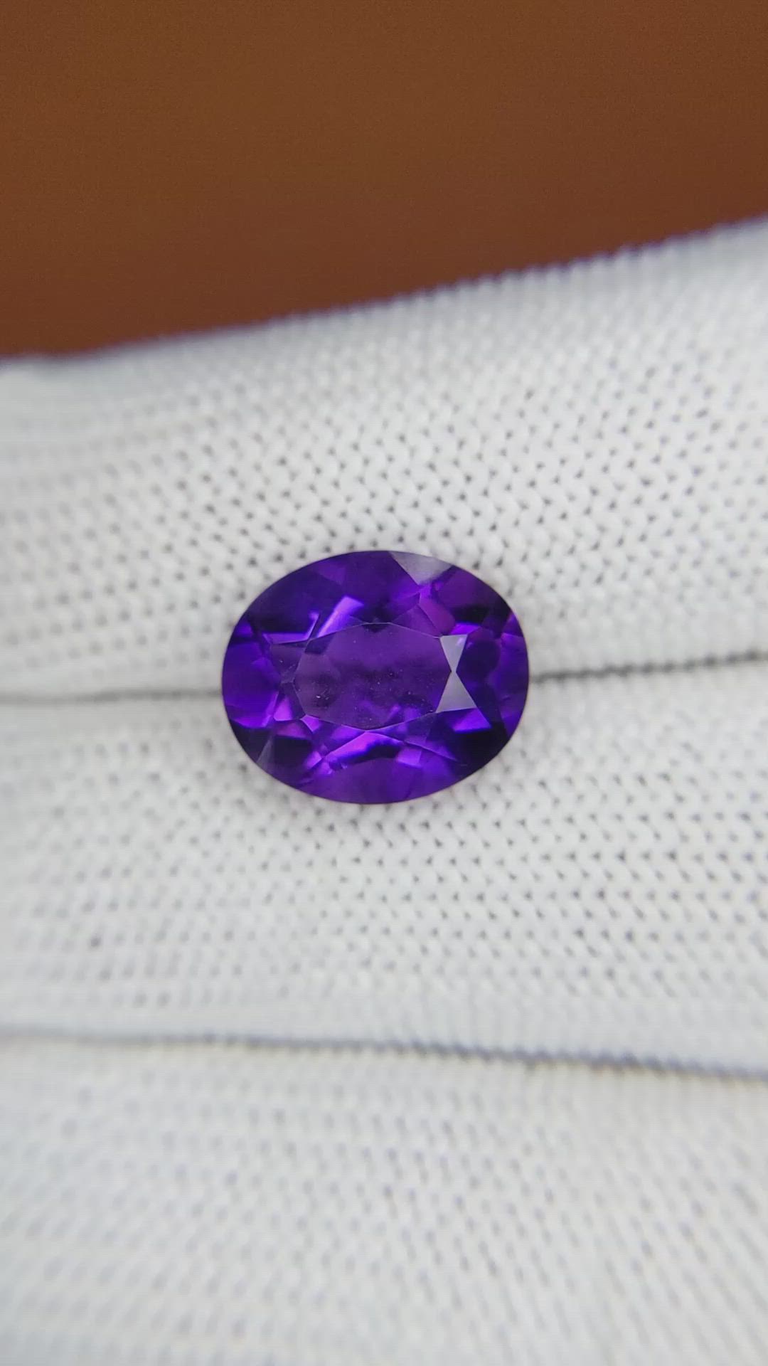4.82 Ct. Purple Amethyst from Brazil Size Video
