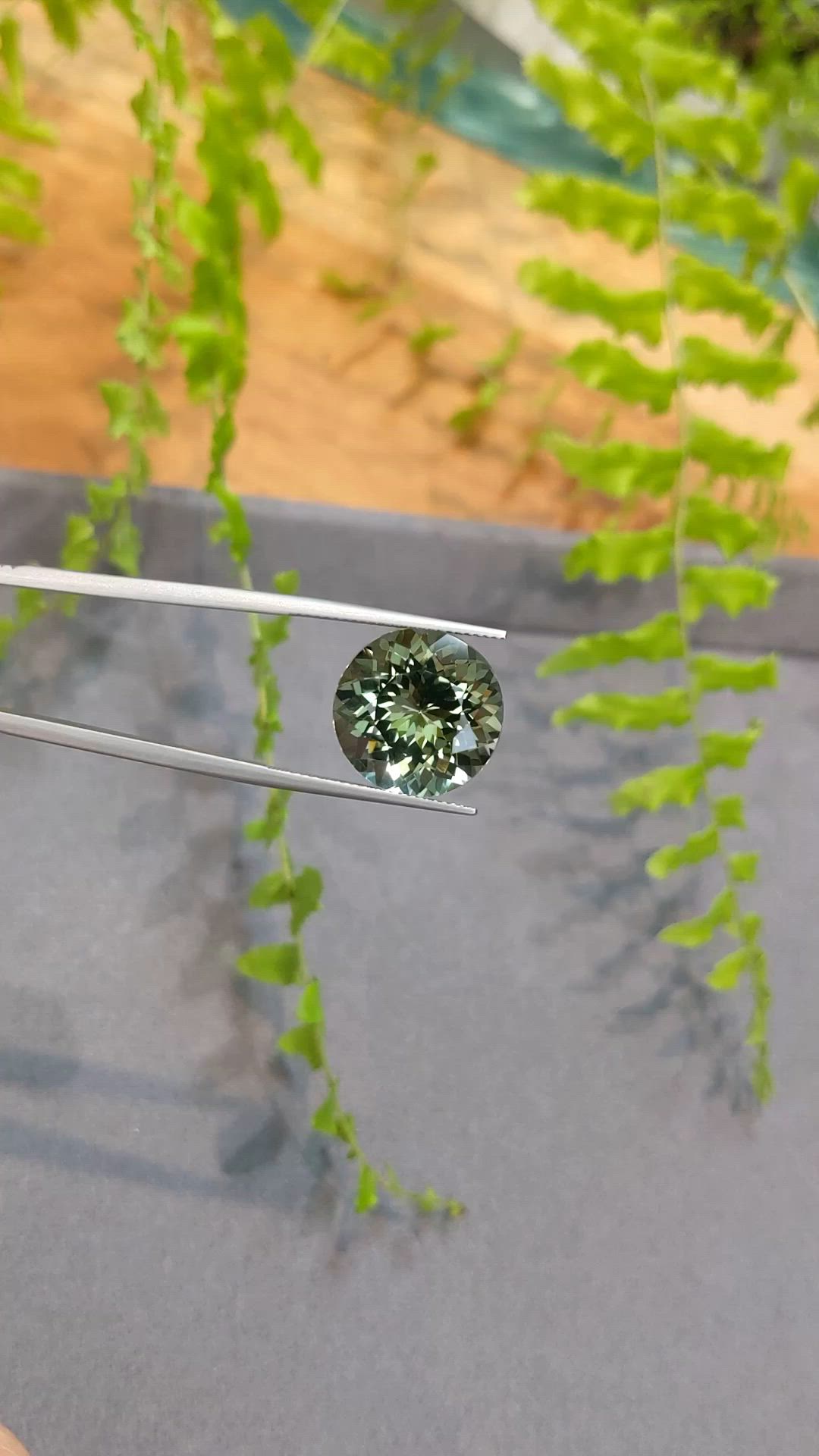 12.99 Ct. Green Prasiolite from Brazil Size Video