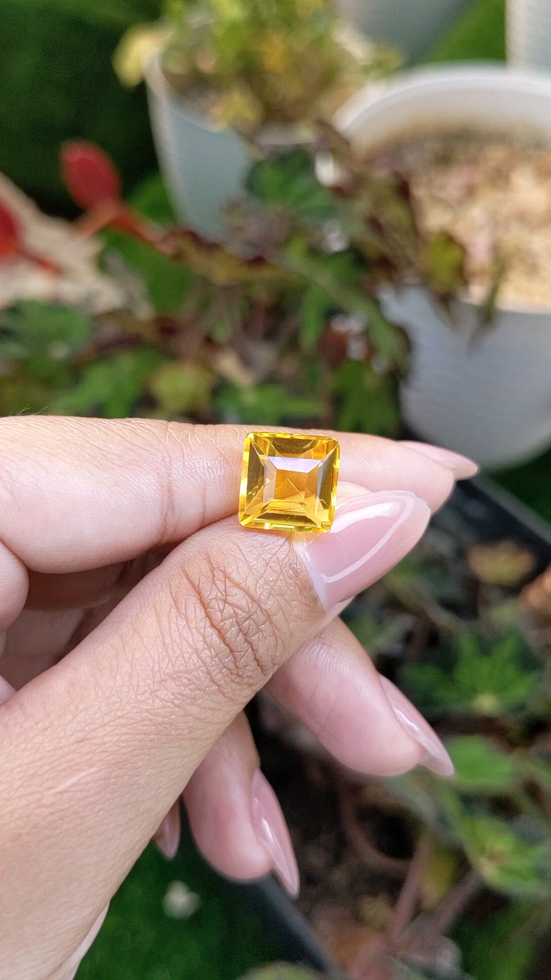 6.31 Ct. Yellow Citrine from Brazil Size Video