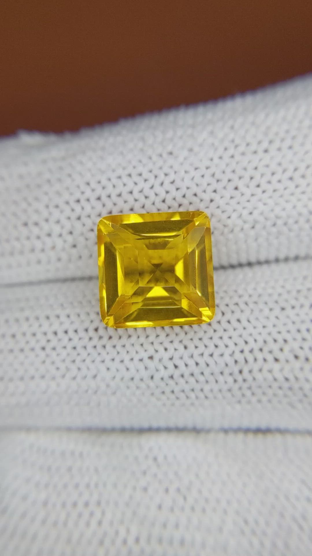 6.31 Ct. Yellow Citrine from Brazil Size Video