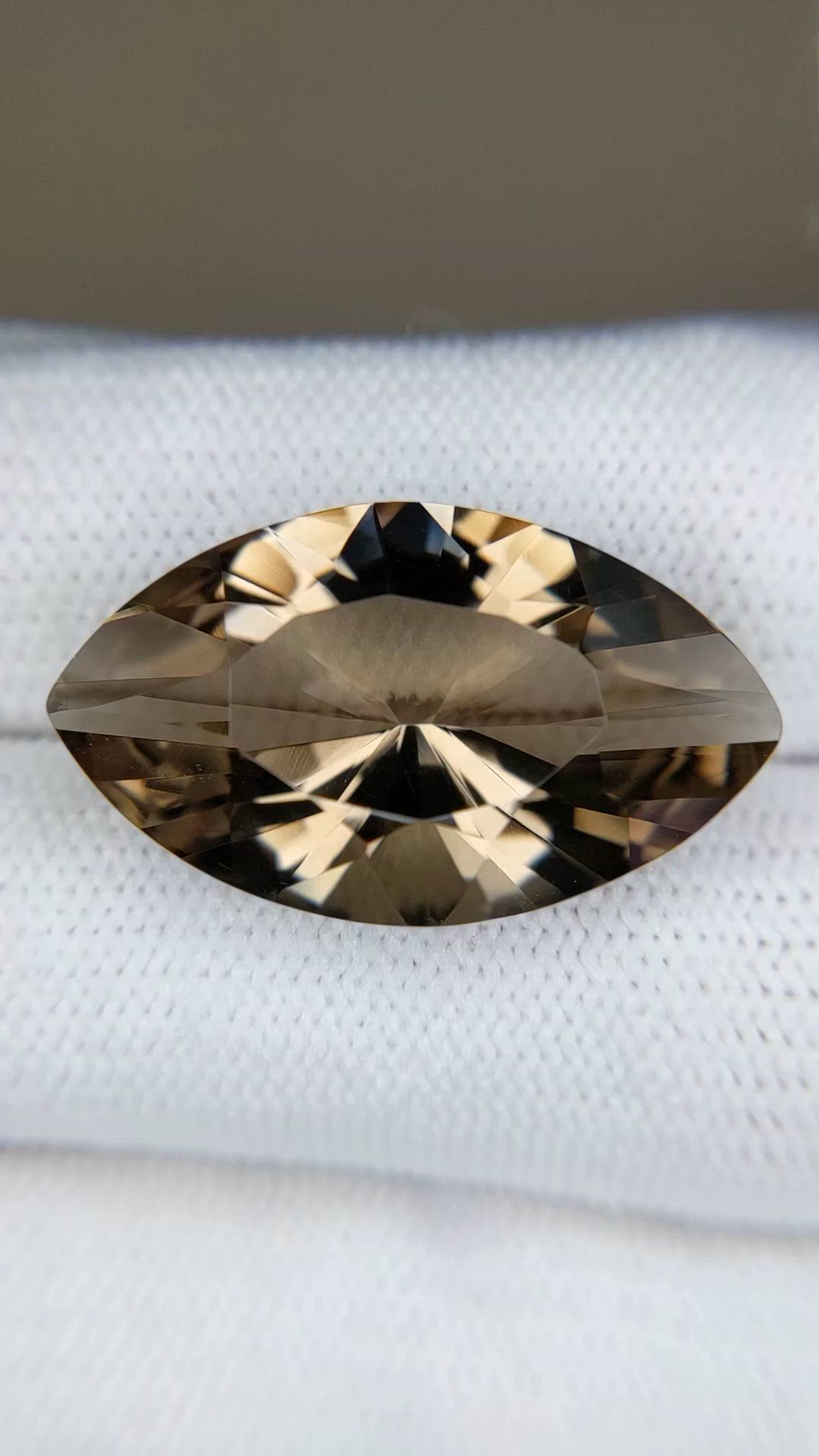 16.88 Ct. Brown Smoky Quartz from Brazil Size Video