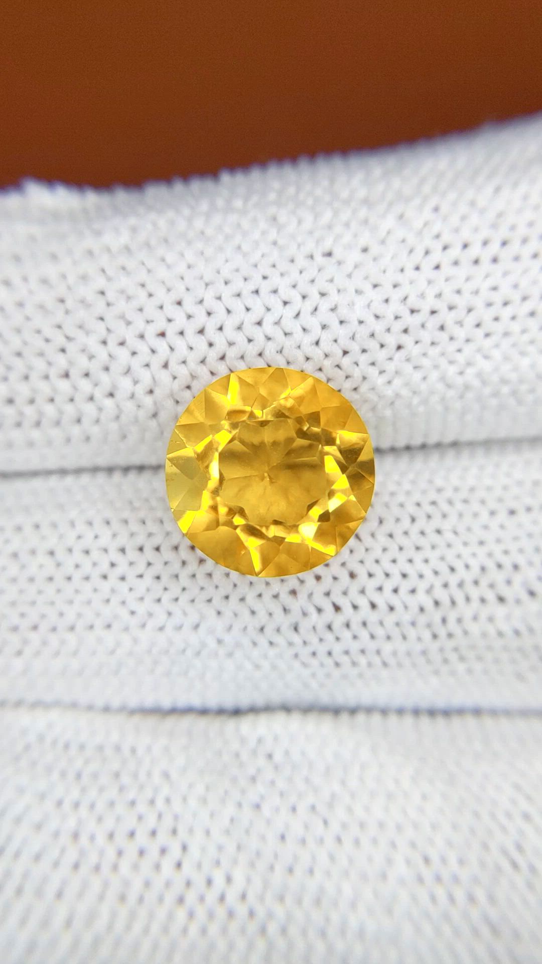 5.46 Ct. Yellow Citrine from Brazil Size Video