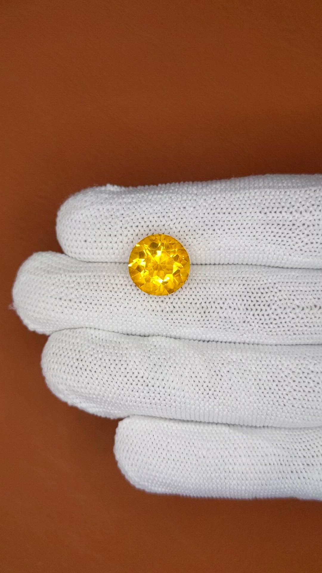 6.56 Ct. Yellow Citrine from Brazil Size Video