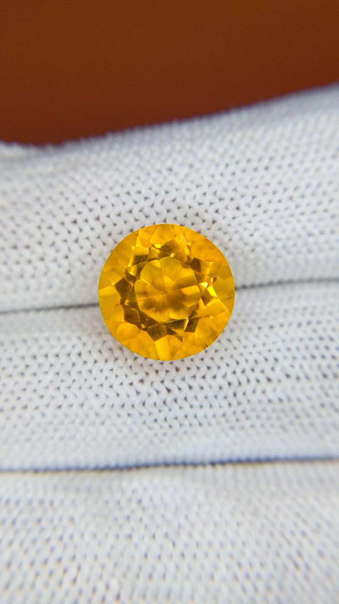 6.56 Ct. Yellow Citrine from Brazil Size Video