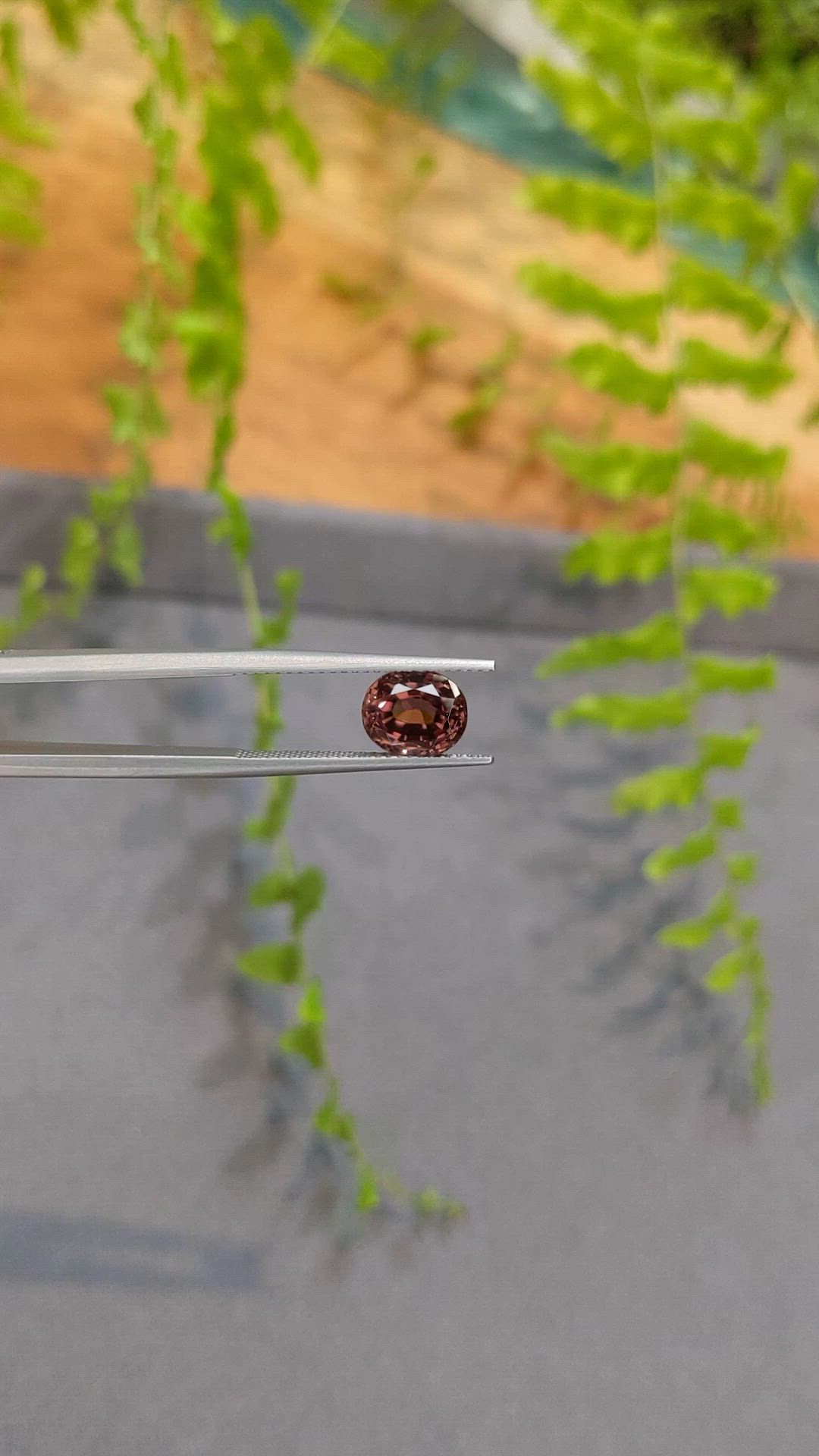 3.28 Ct. Brown Zircon from Ceylon (Sri Lanka) Size Video