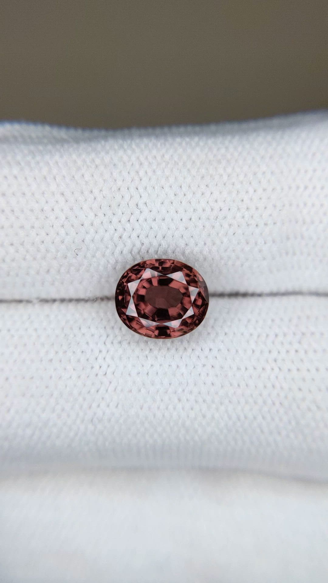 3.28 Ct. Brown Zircon from Ceylon (Sri Lanka) Size Video
