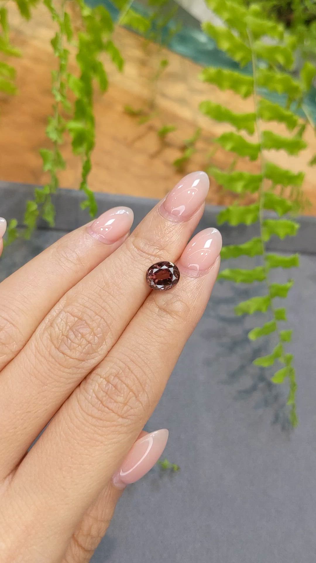 3.28 Ct. Brown Zircon from Ceylon (Sri Lanka) Size Video