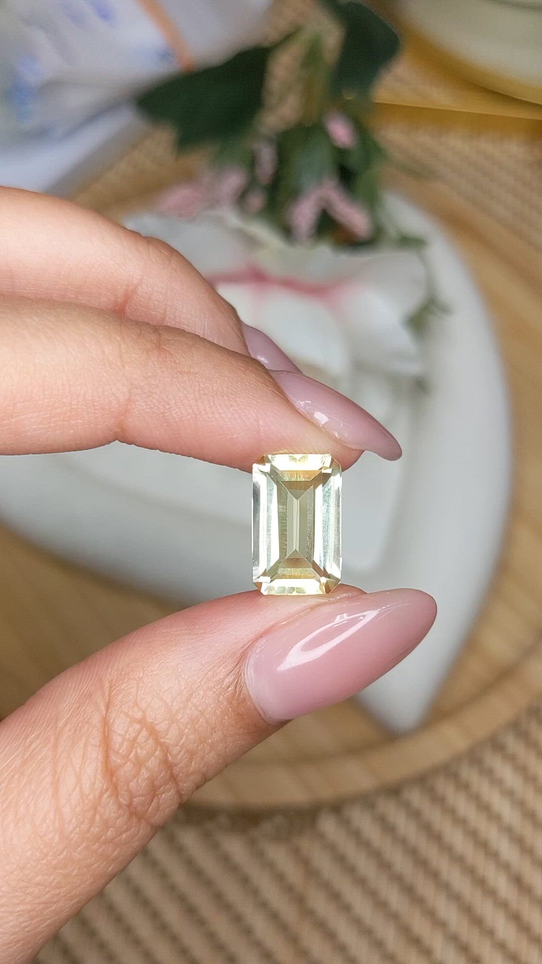 5.07 Ct. Lemon Quartz from Brazil Size Video