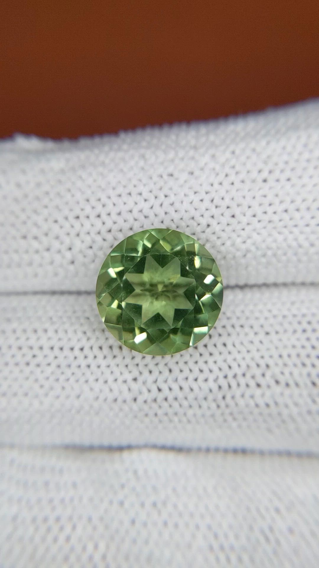 5.83 Ct. Green Prasiolite from Brazil Size Video