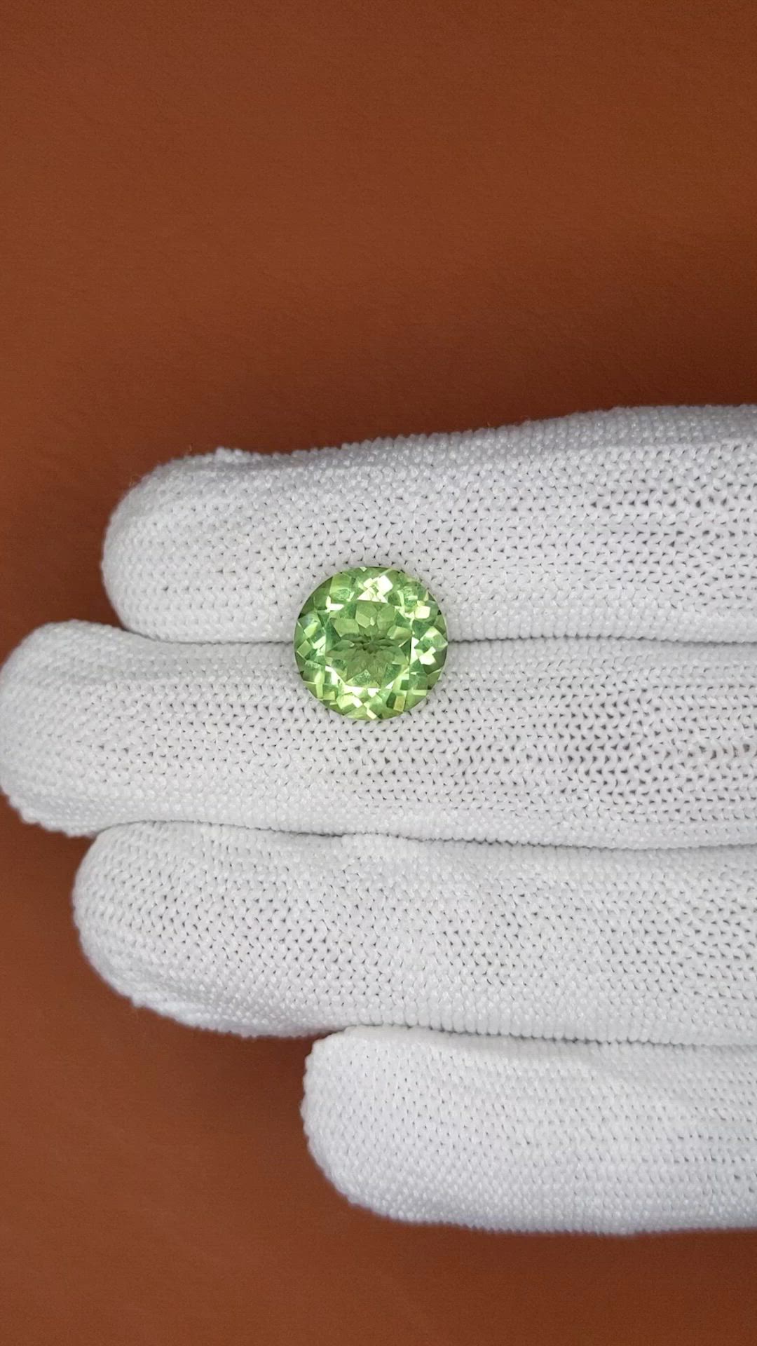 5.83 Ct. Green Prasiolite from Brazil Size Video