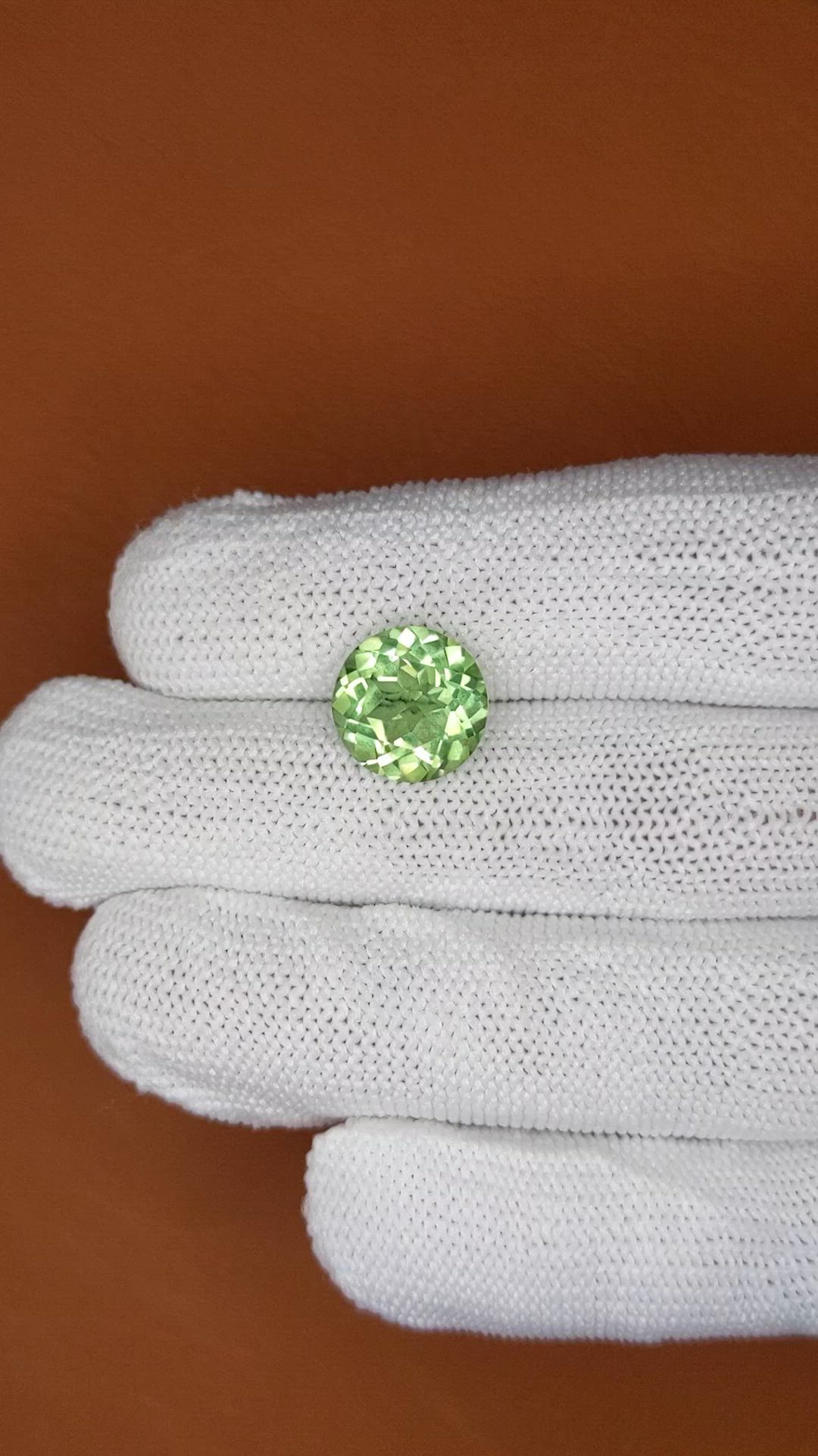 5.06 Ct. Green Prasiolite from Brazil Size Video