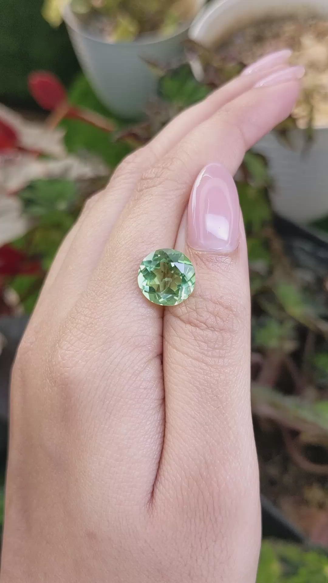 5.06 Ct. Green Prasiolite from Brazil Size Video