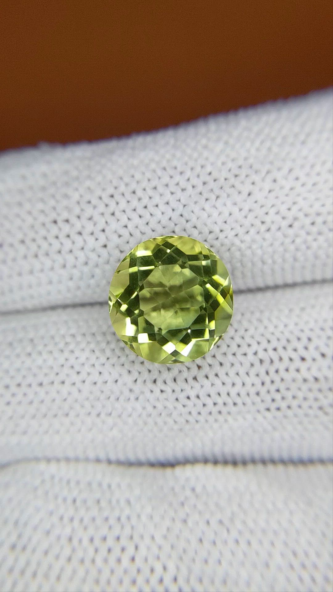 5.49 Ct. Lemon Quartz from Brazil Size Video