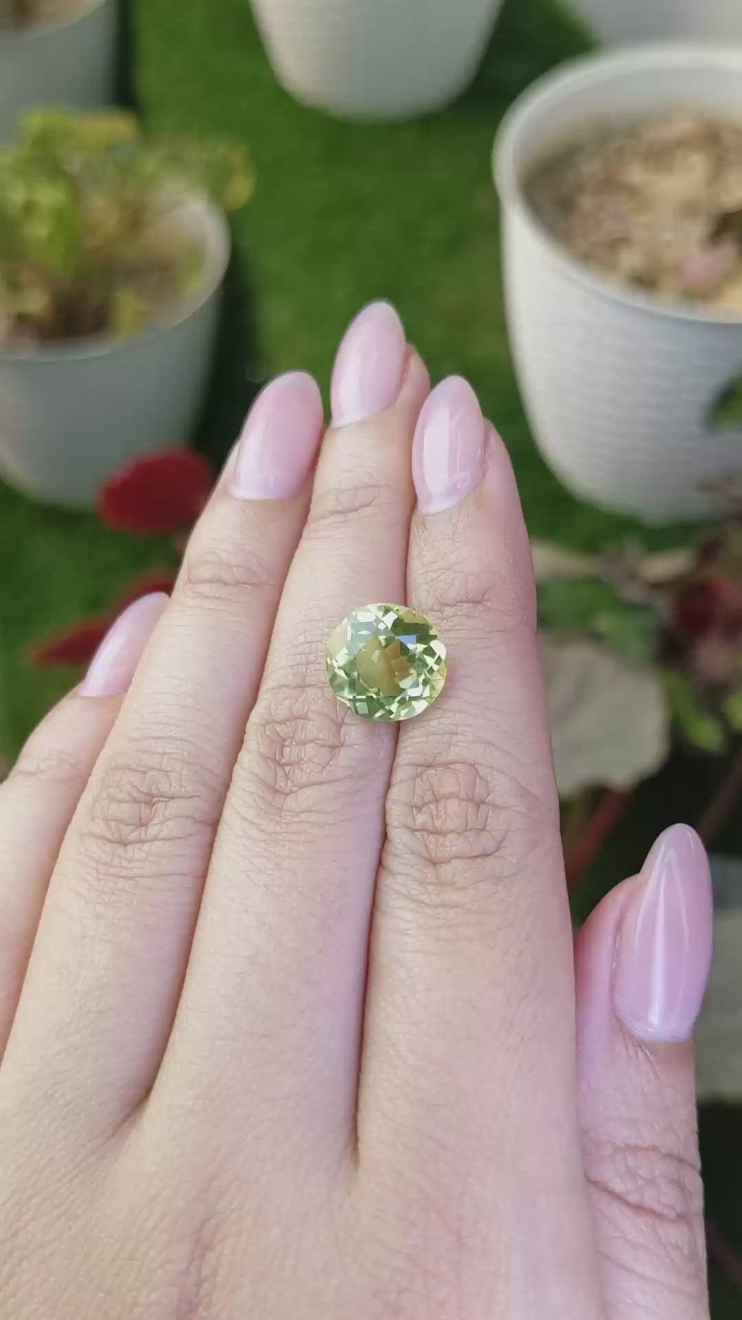 5.49 Ct. Lemon Quartz from Brazil Size Video