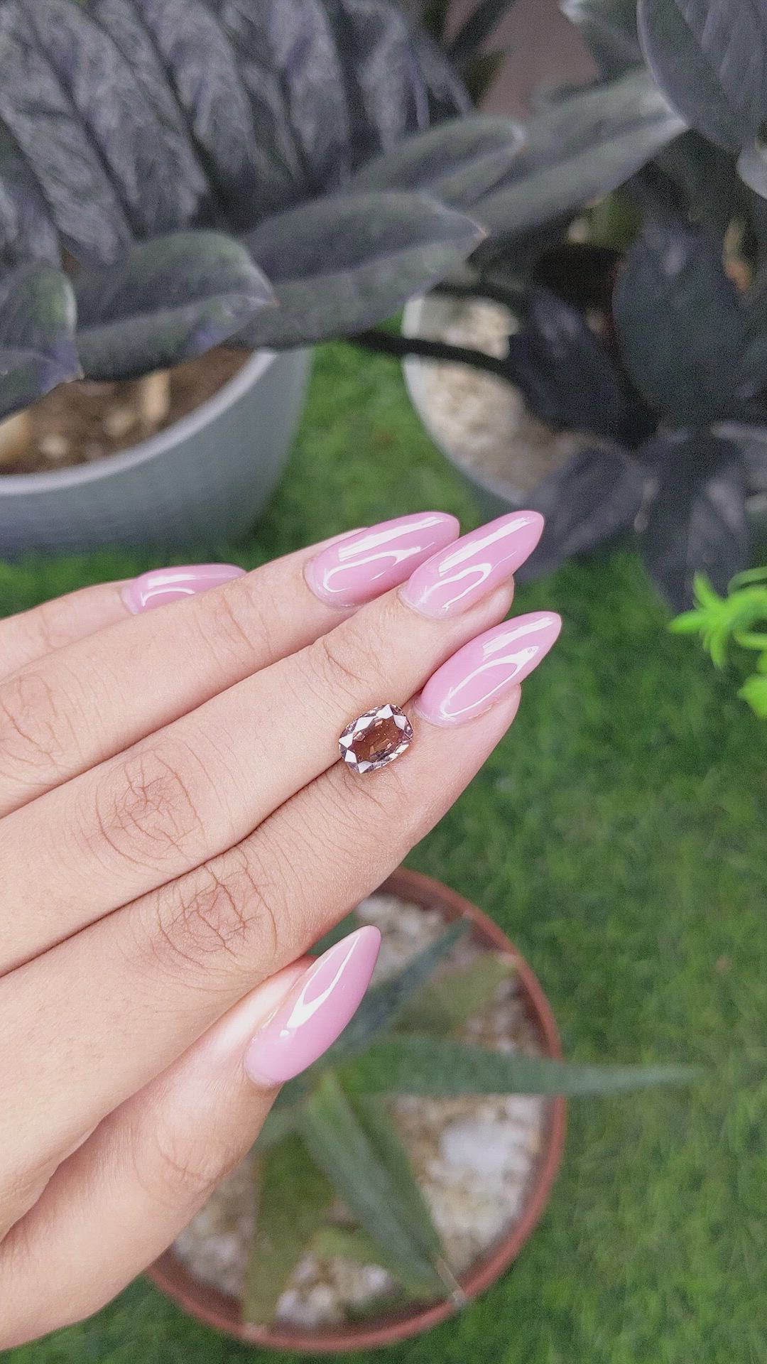 2.00 Ct. Brown Garnet from Ceylon (Sri Lanka) Size Video