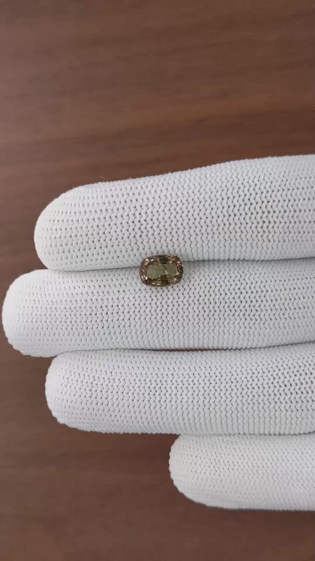 2.00 Ct. Brown Garnet from Ceylon (Sri Lanka) Size Video