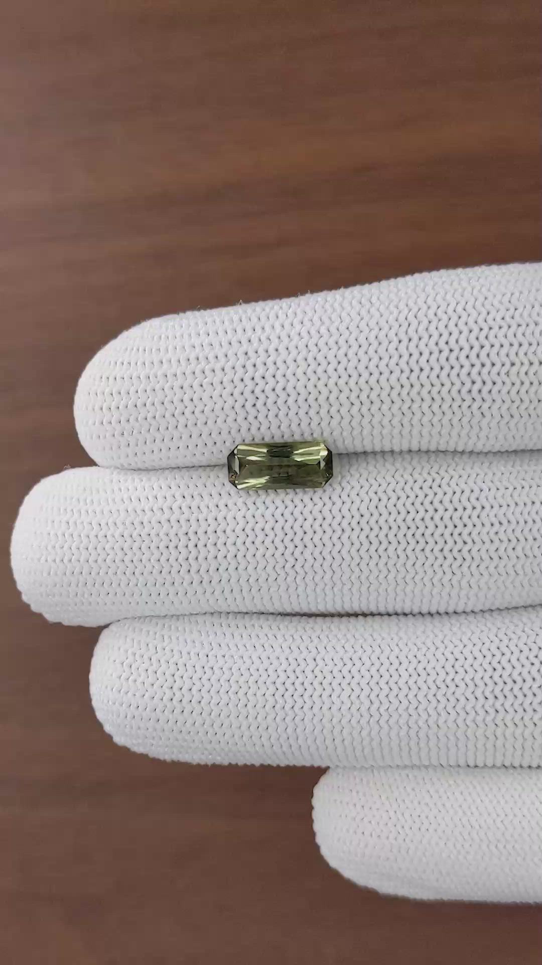 1.58 Ct. Green Andalusite Size Video