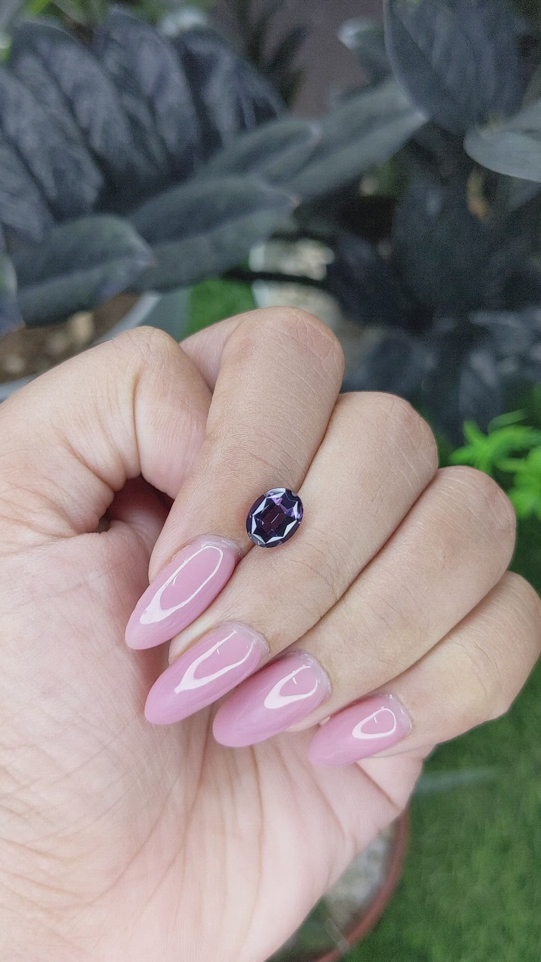 1.69 Ct. Purple Spinel from Ceylon (Sri Lanka) Size Video