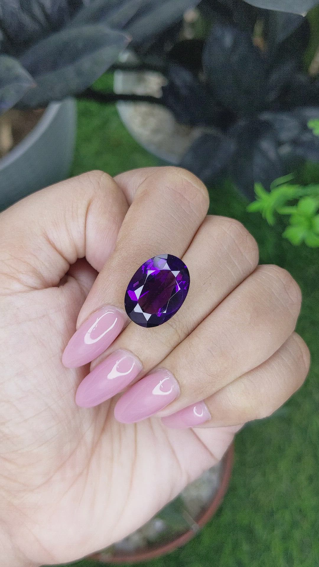 9.48 Ct. Purple Amethyst from Ceylon (Sri Lanka) Size Video