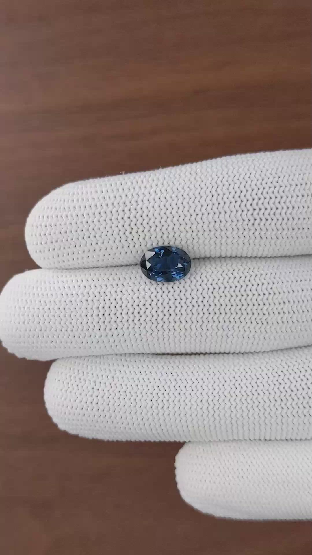 2.02 Ct. Blue Spinel from Ceylon (Sri Lanka) Size Video