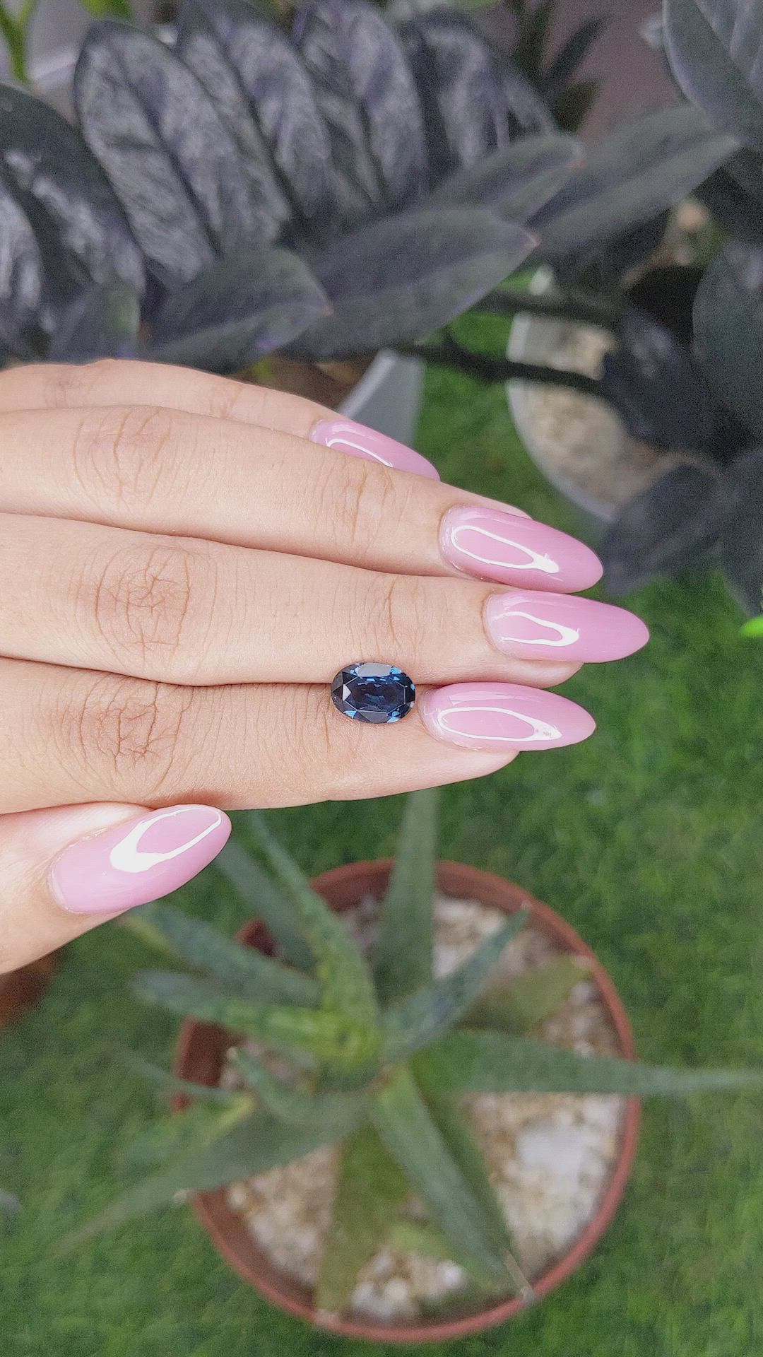 2.02 Ct. Blue Spinel from Ceylon (Sri Lanka) Size Video