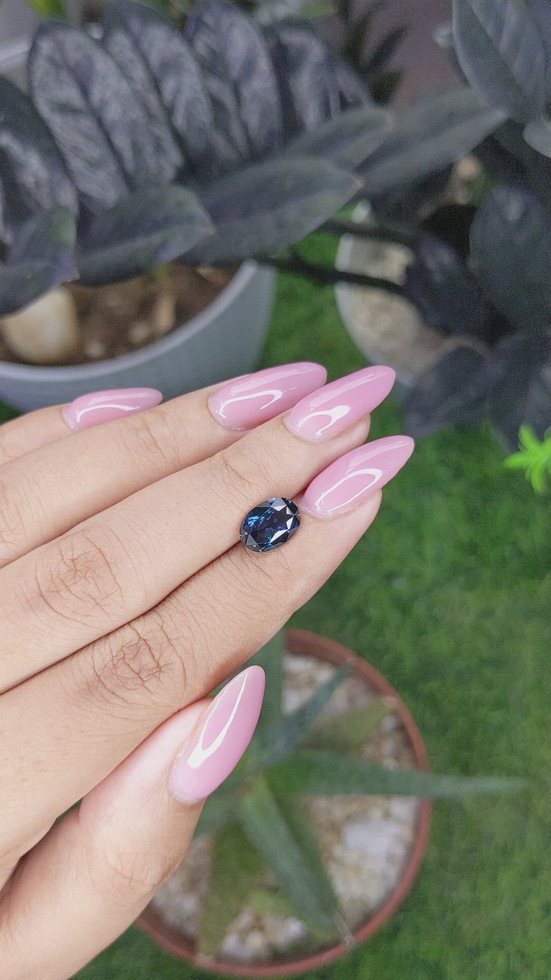 2.02 Ct. Blue Spinel from Ceylon (Sri Lanka) Size Video