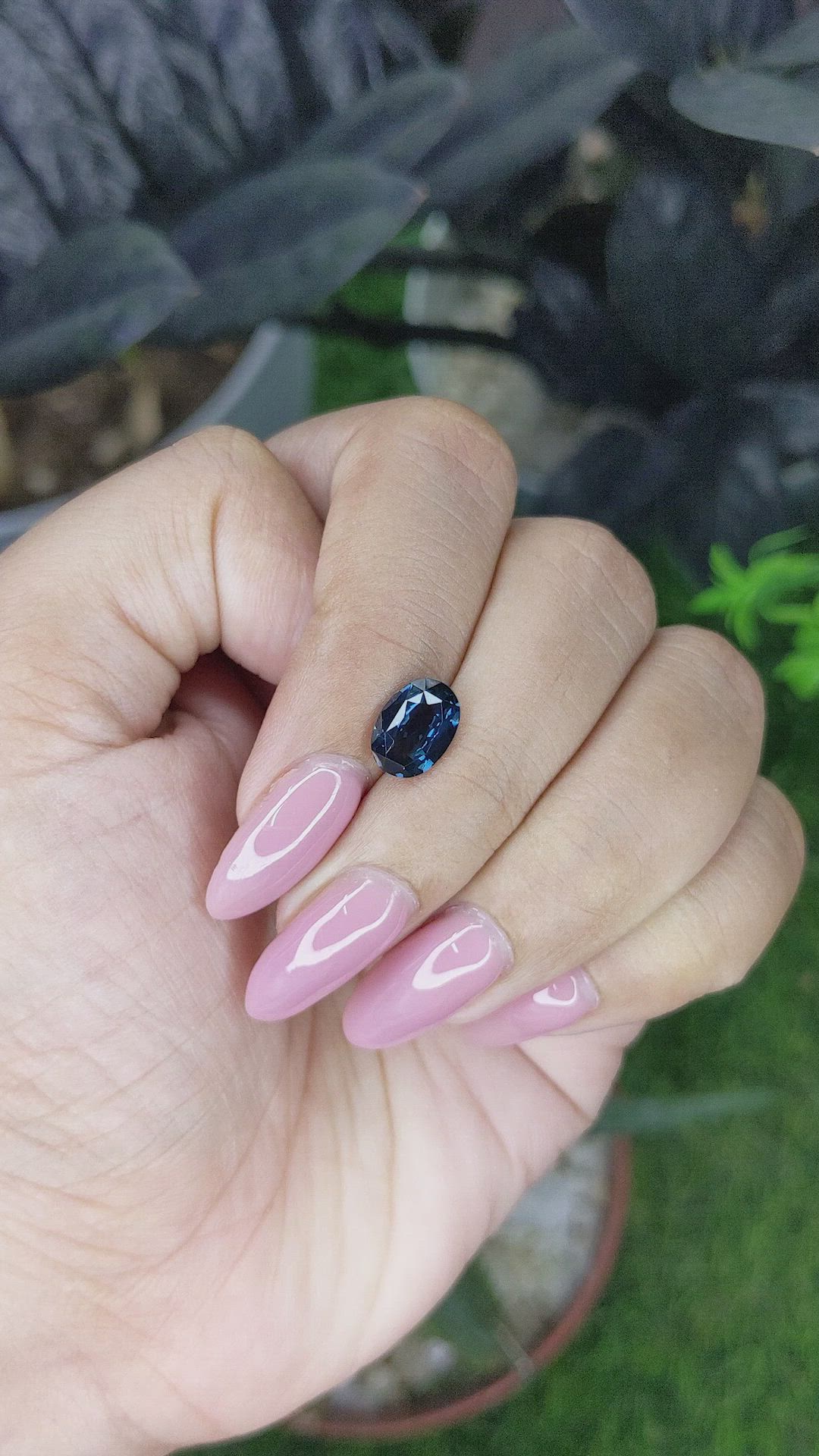 2.02 Ct. Blue Spinel from Ceylon (Sri Lanka) Size Video