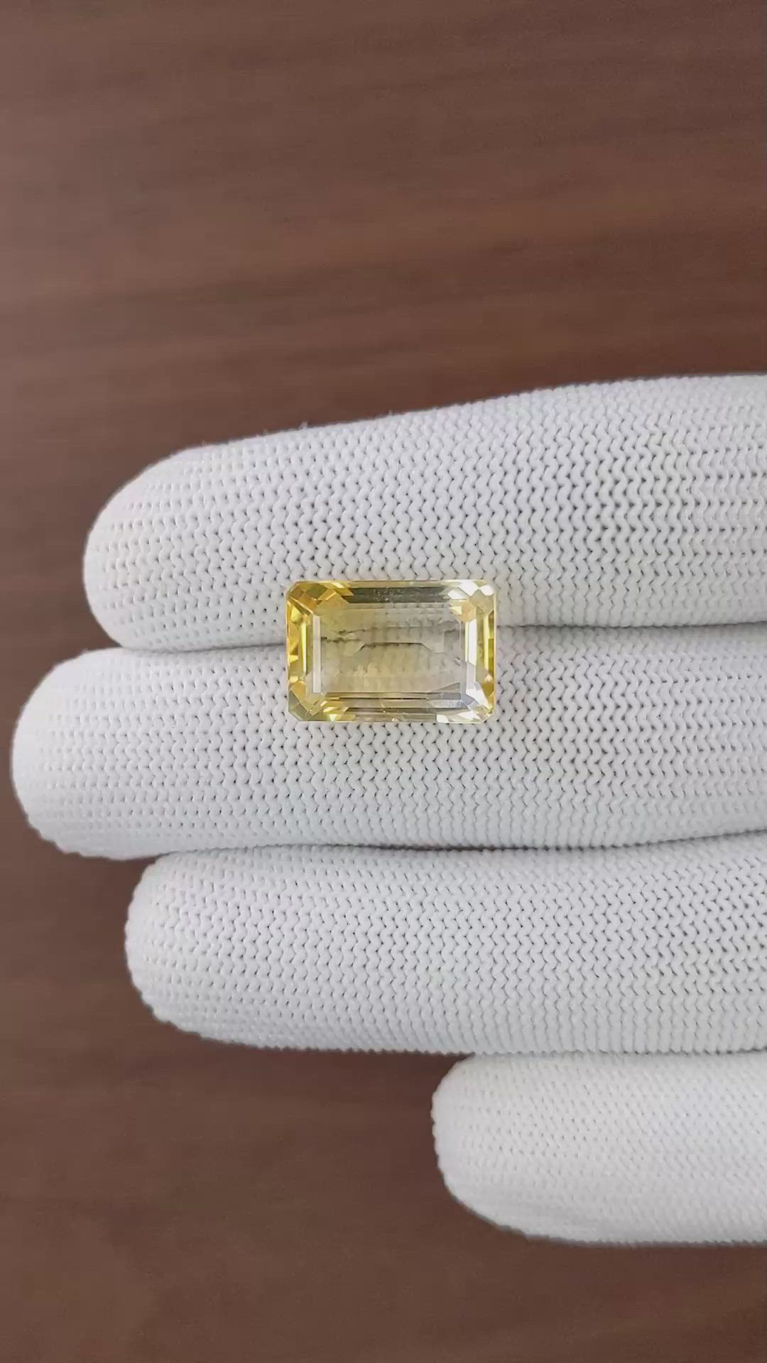 12.16 Ct. Golden Citrine from Ceylon (Sri Lanka) Size Video