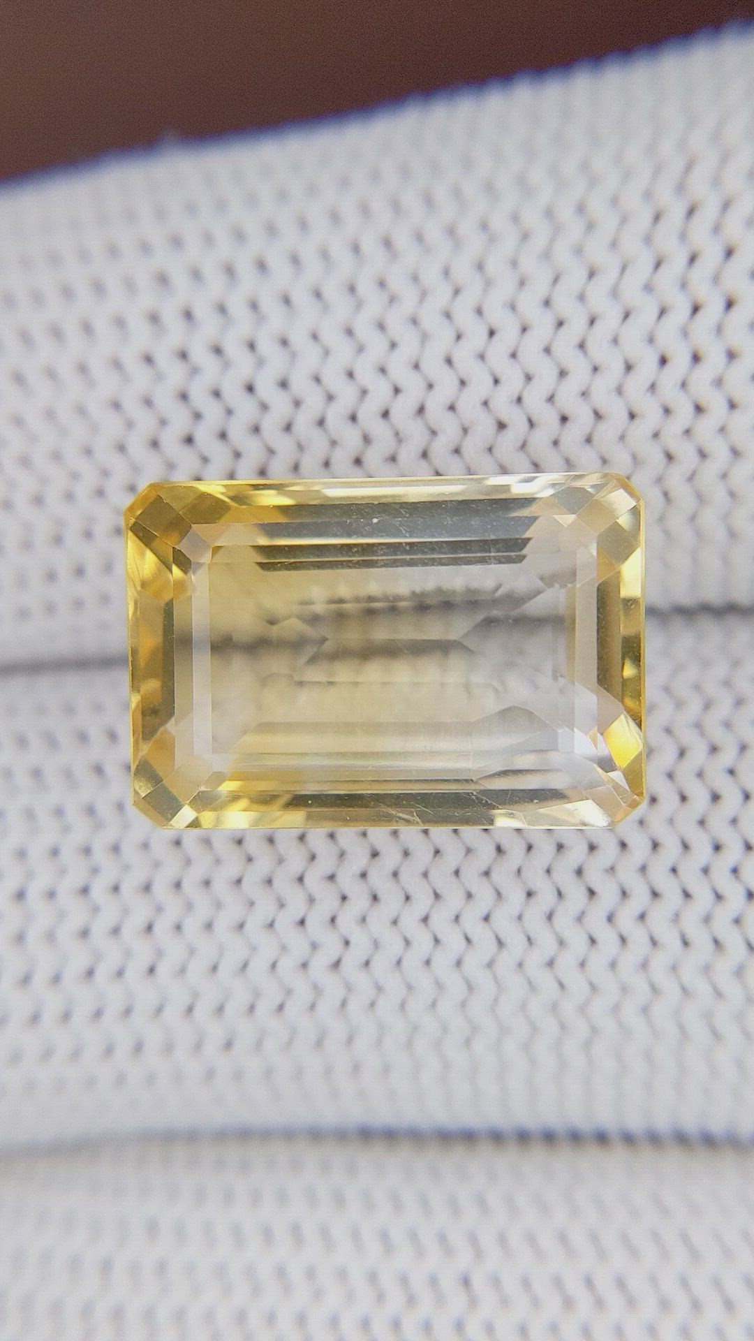 12.16 Ct. Golden Citrine from Ceylon (Sri Lanka) Size Video