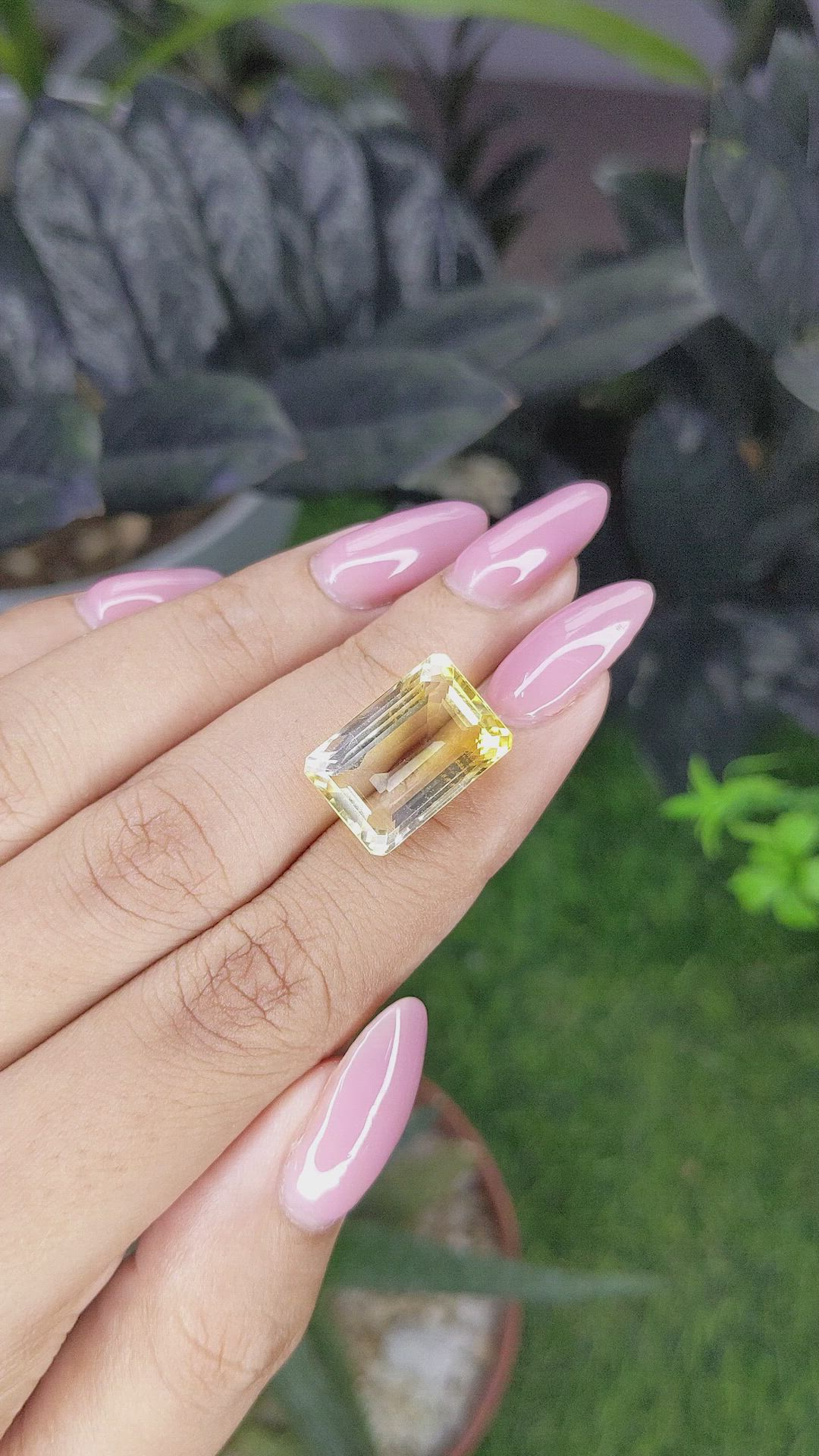 12.16 Ct. Golden Citrine from Ceylon (Sri Lanka) Size Video