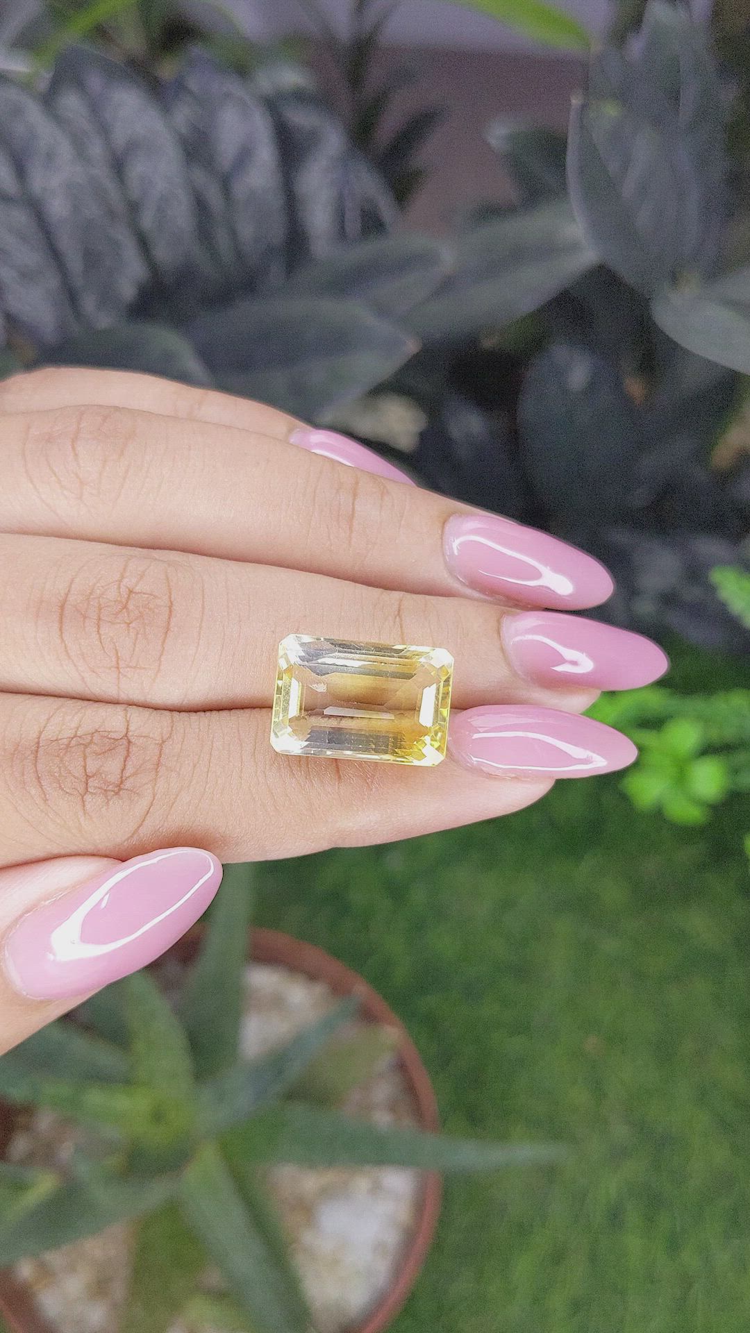 12.16 Ct. Golden Citrine from Ceylon (Sri Lanka) Size Video