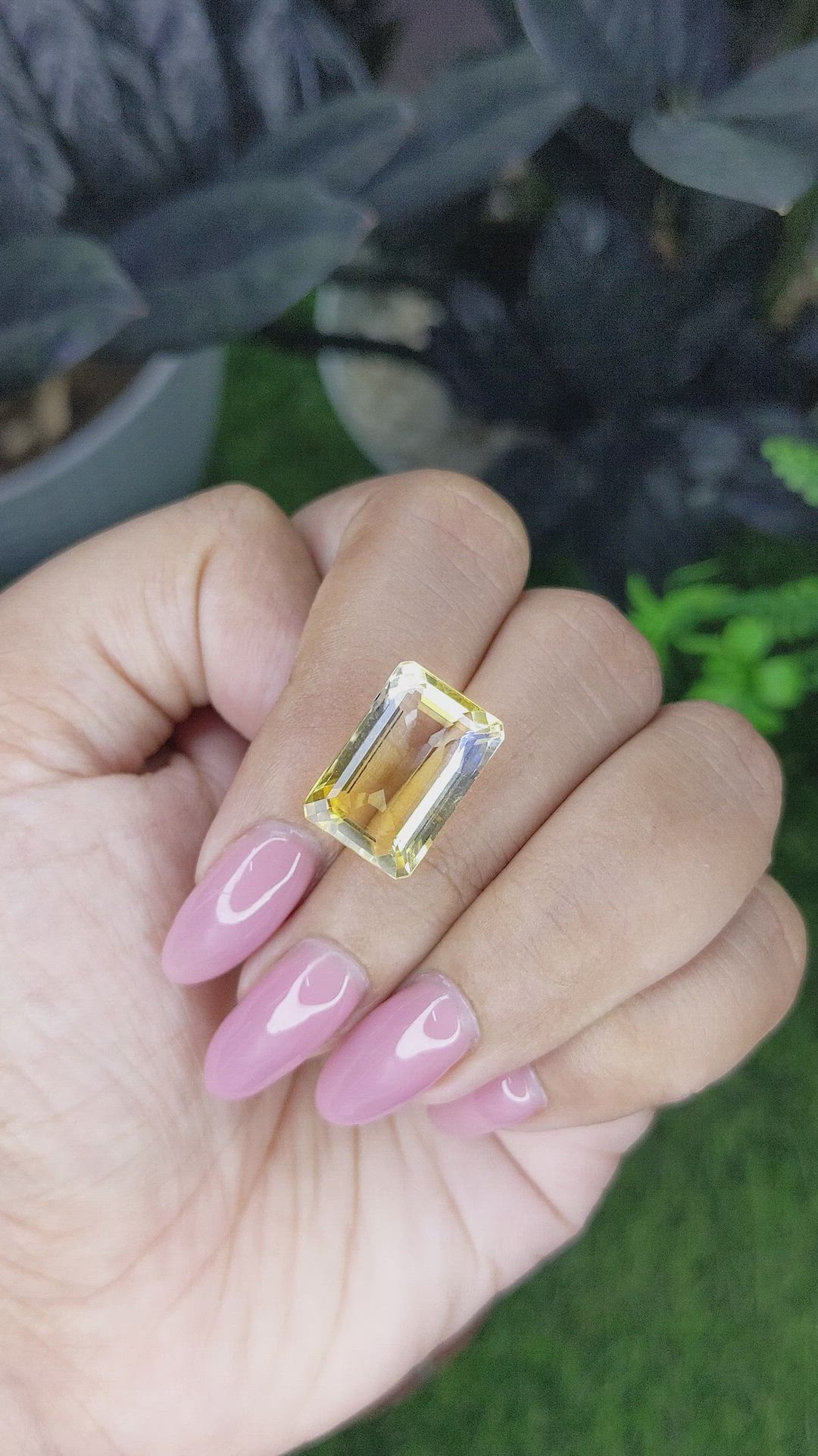 12.16 Ct. Golden Citrine from Ceylon (Sri Lanka) Size Video