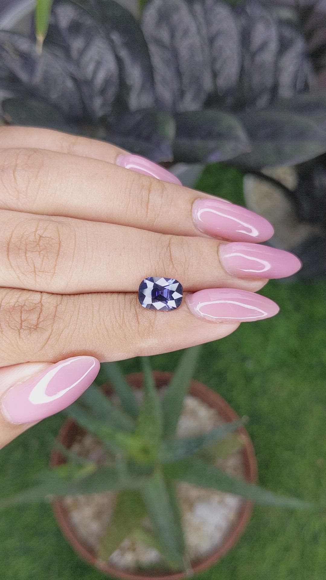 2.04 Ct. Bluish Purple Spinel from Ceylon (Sri Lanka) Size Video