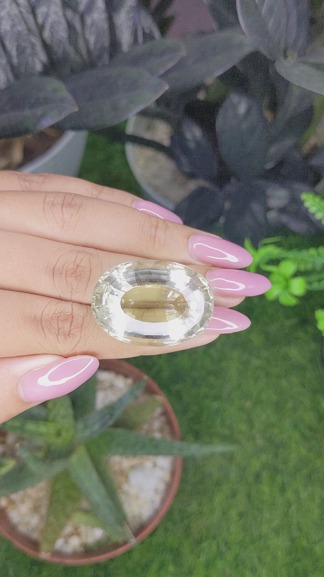 76.16 Ct. Yellowish Brown Citrine from Ceylon (Sri Lanka) Size Video