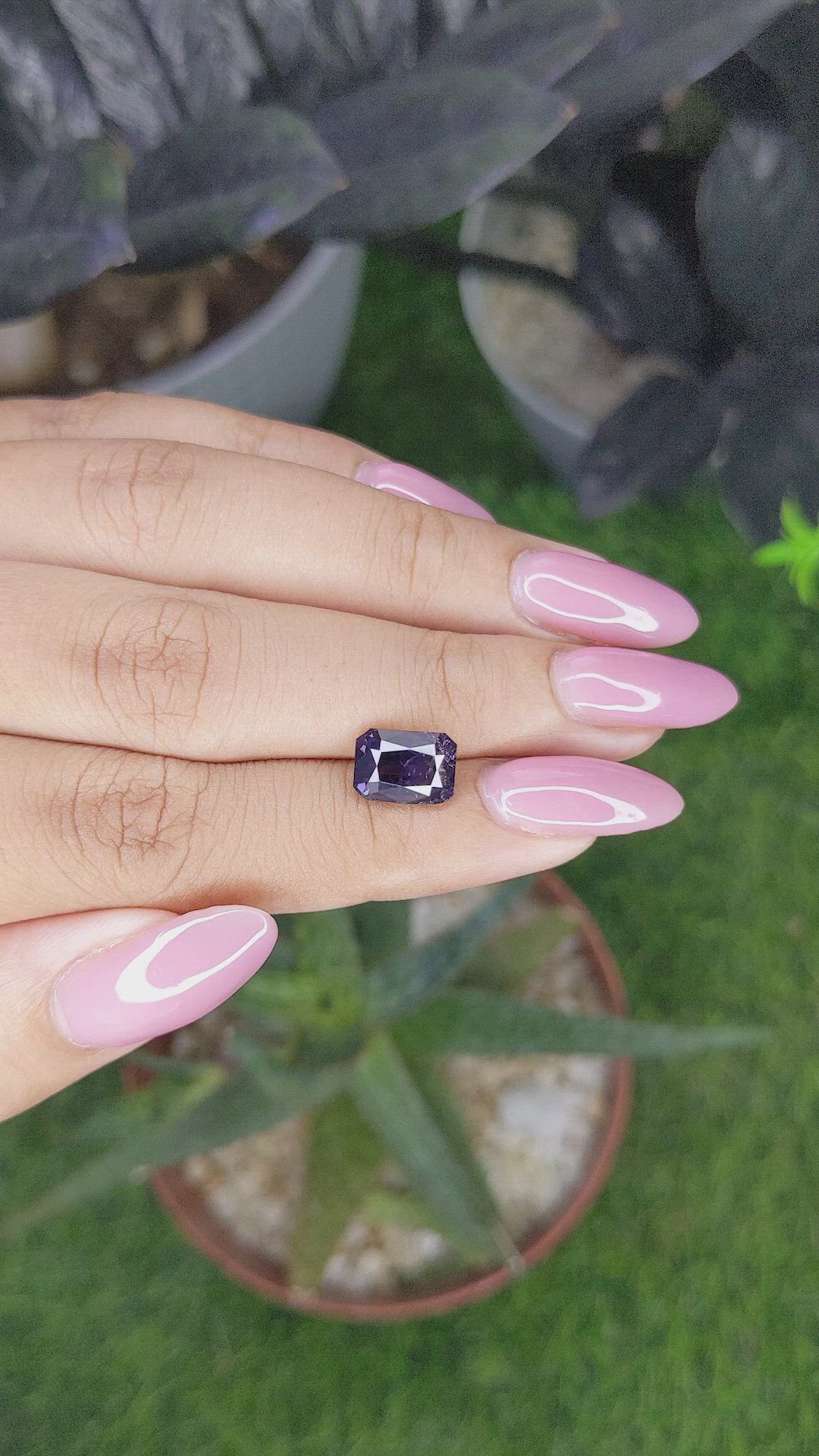 3.17 Ct. Purple Spinel from Ceylon (Sri Lanka) Size Video