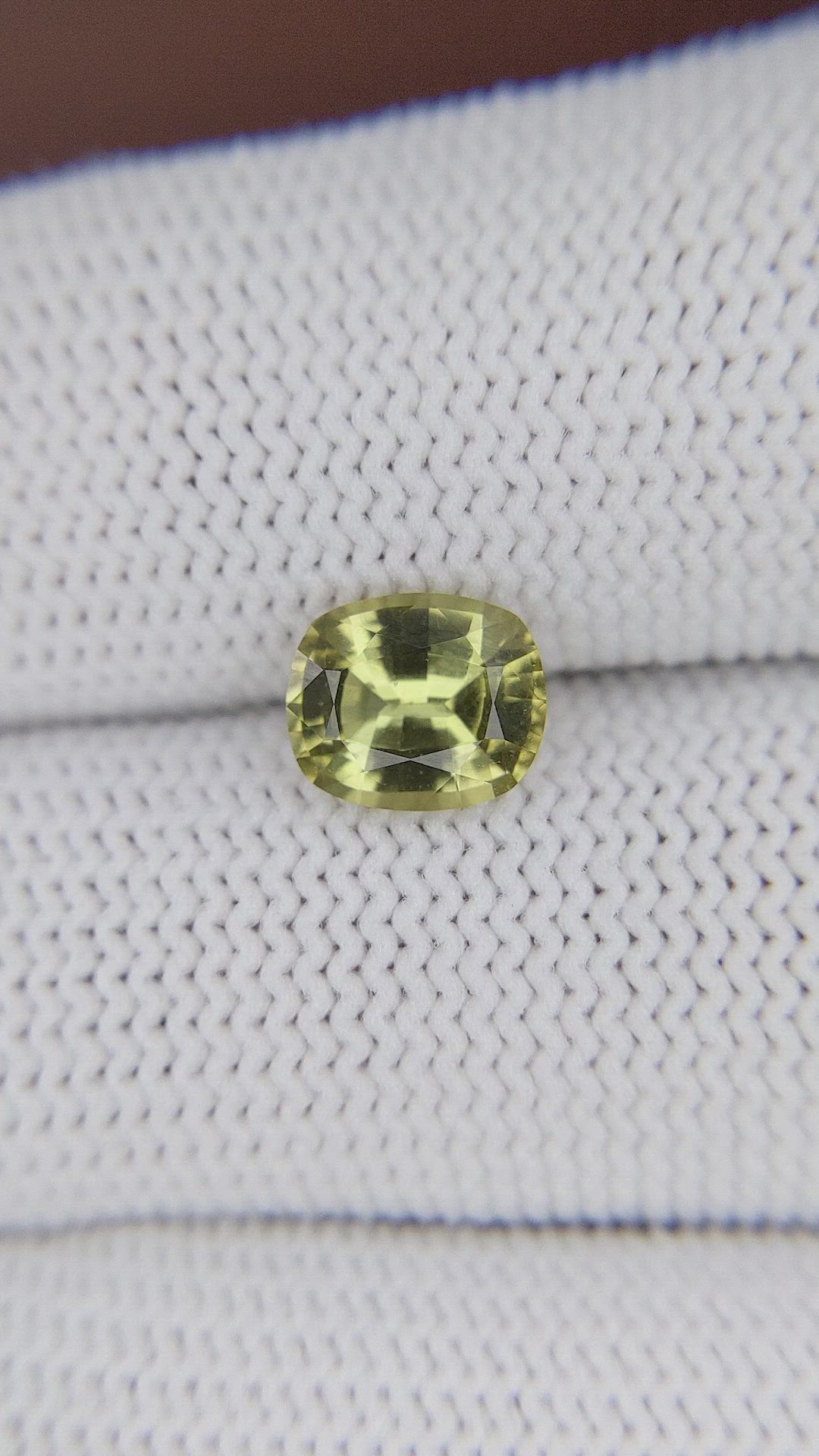 1.68 Ct. Yellowish Green Sinhalite from Ceylon (Sri Lanka) Size Video