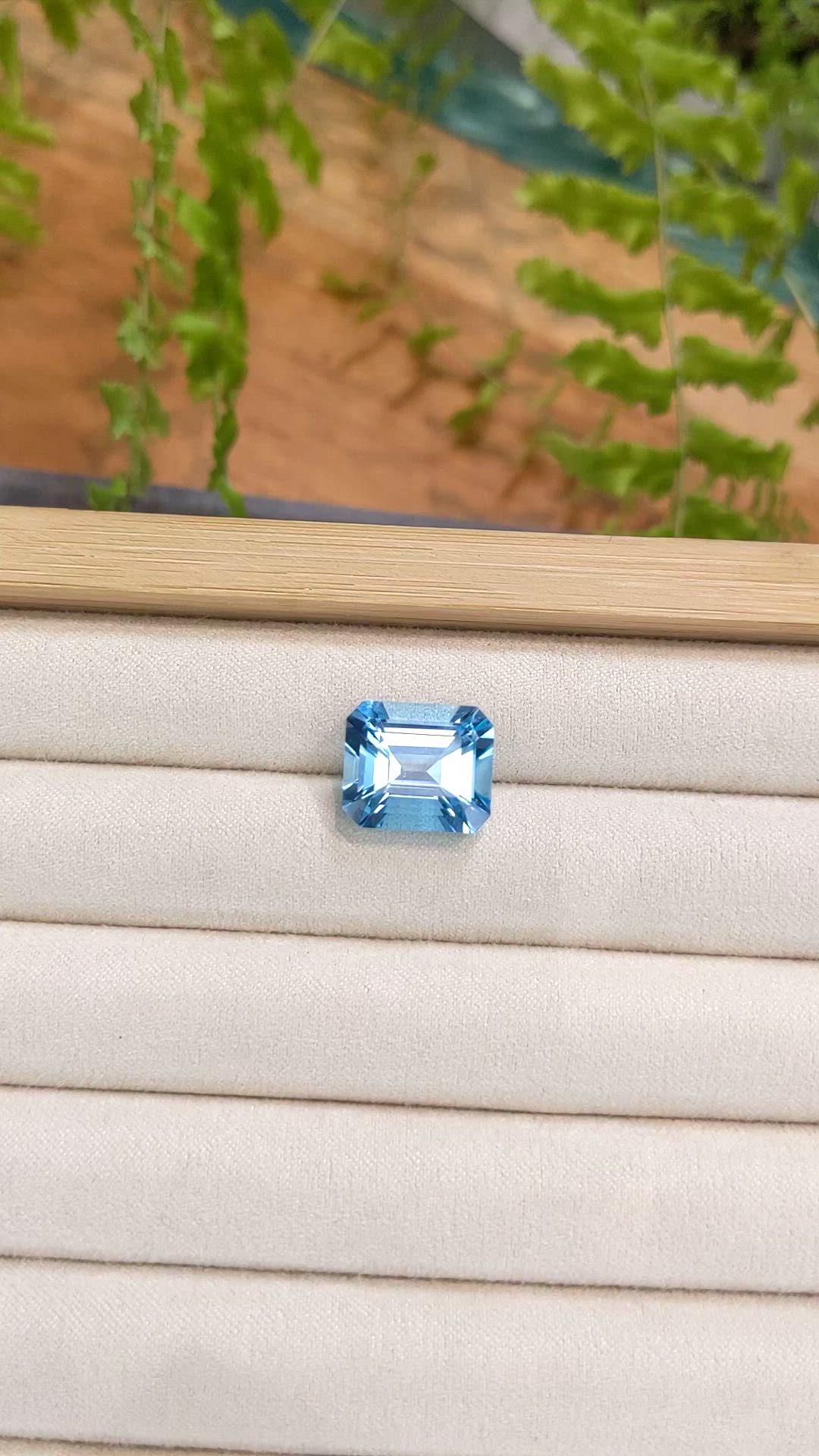 12.05 Ct. Swiss Blue Topaz from Brazil Size Video