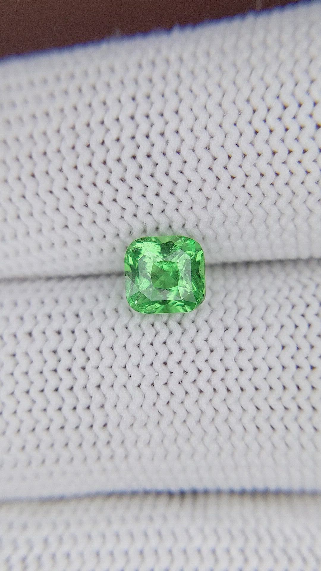 1.03 Ct. Tsavorite Garnet from Tanzania Size Video