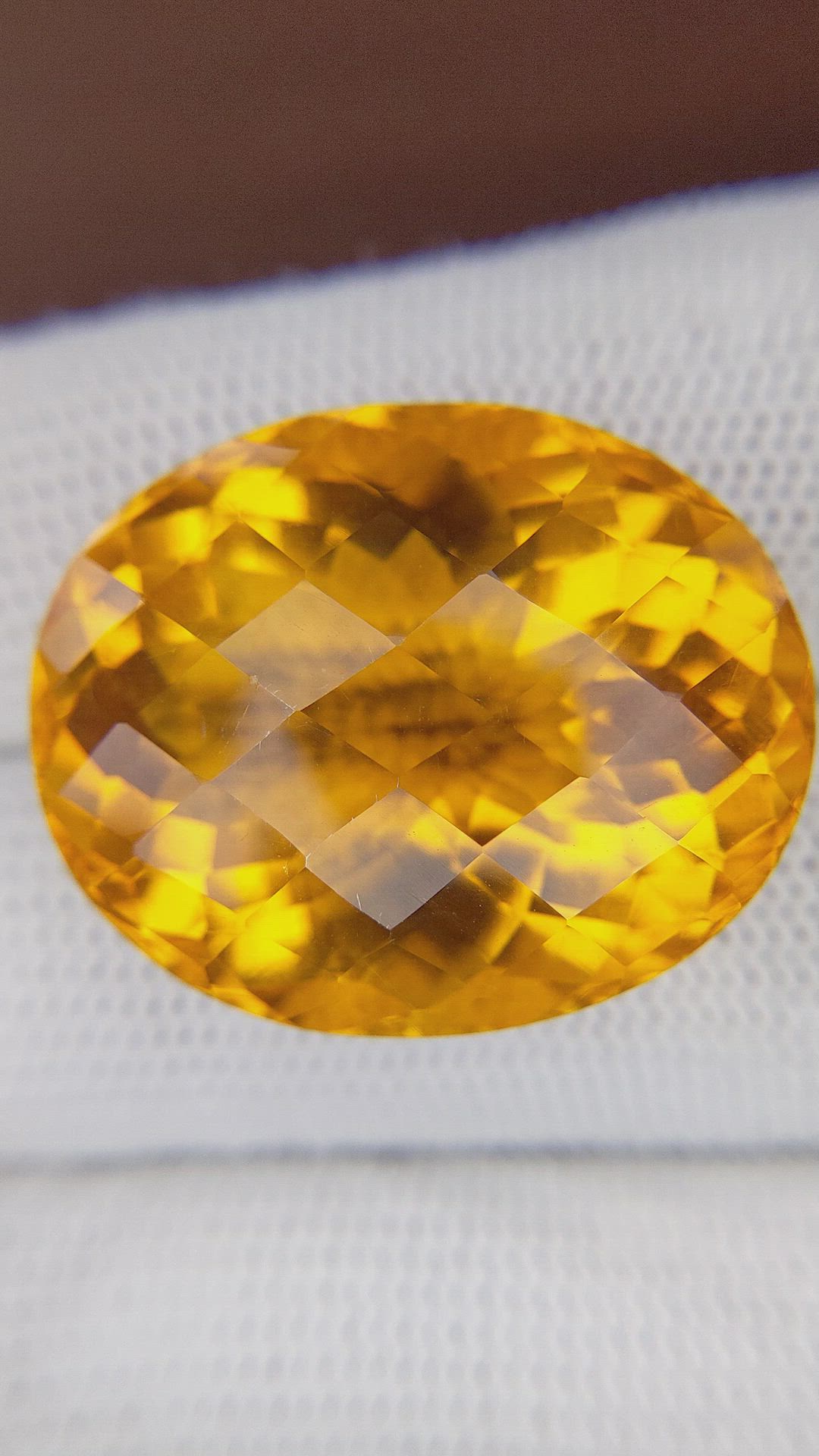 46.12 Ct. Orange Citrine from Brazil Size Video