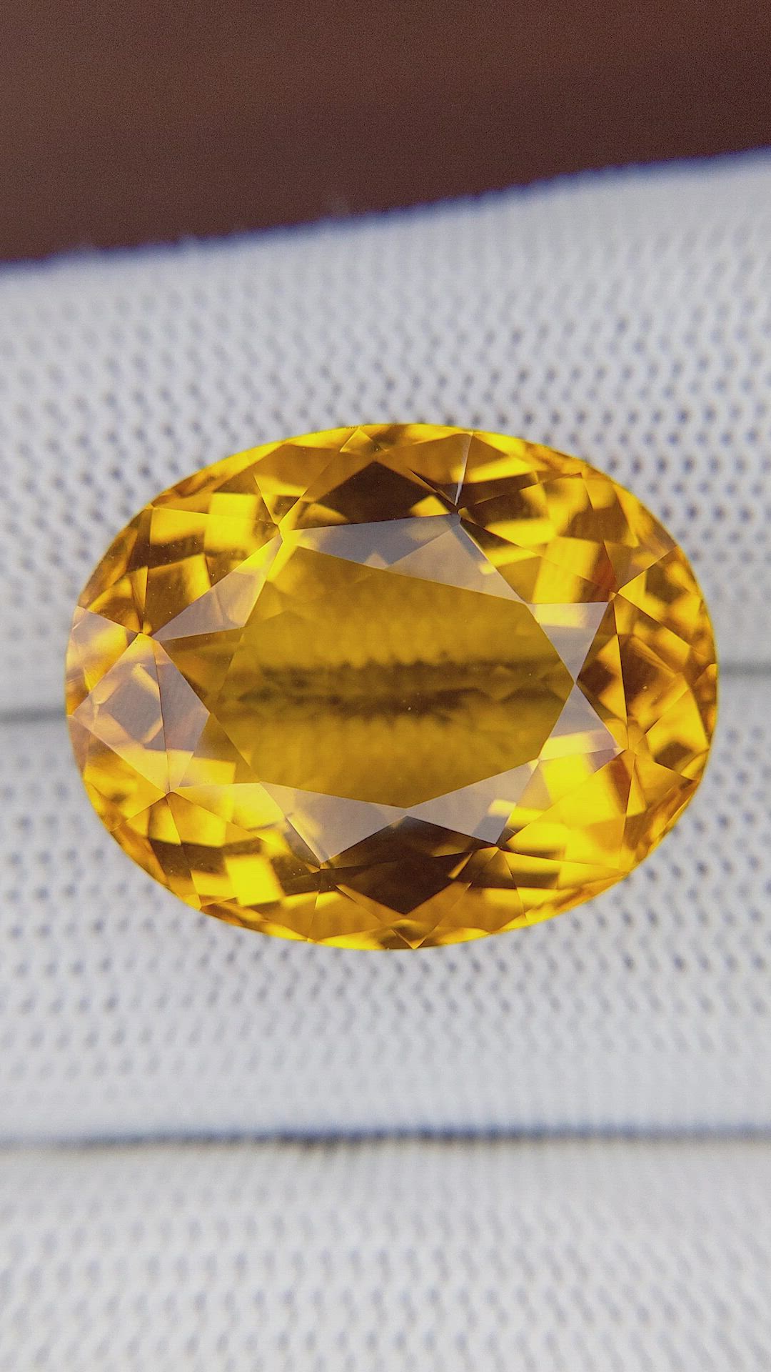 26.89 Ct. Orange Citrine from Brazil Size Video